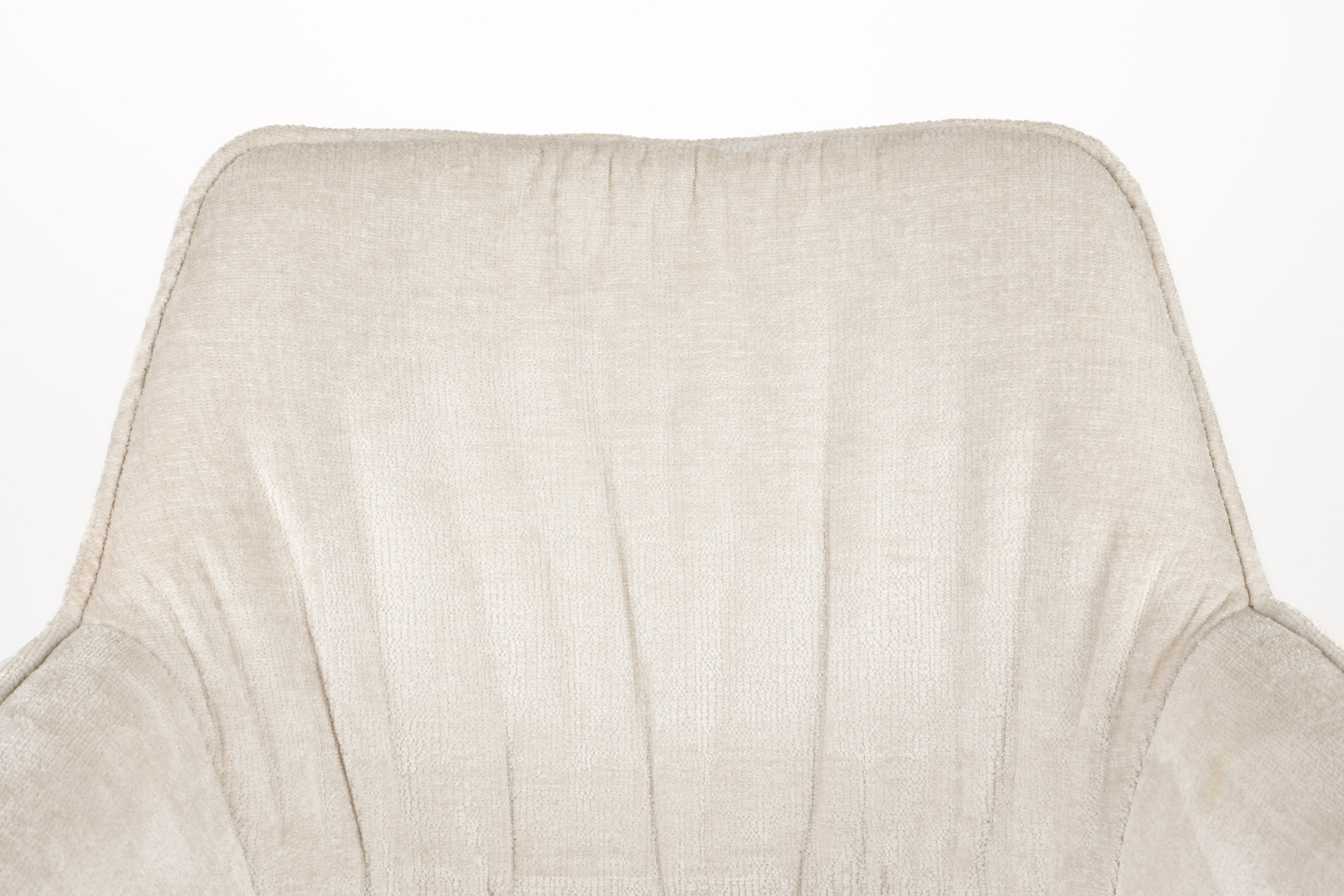 Stuhl KODAK hellbeige mit schwarzem Gestell