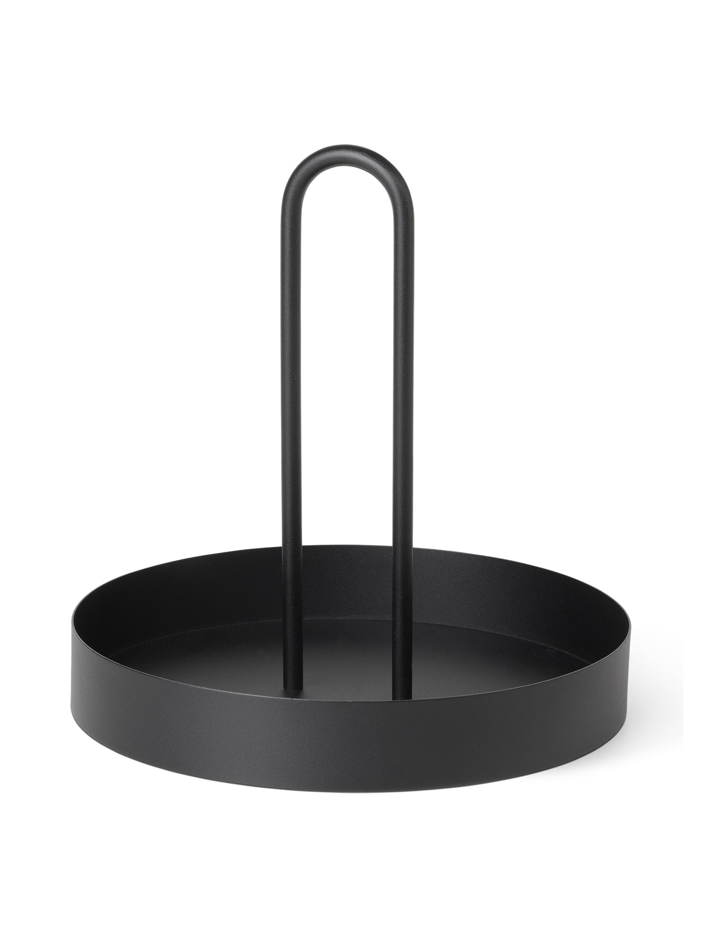 GRIB TRAY black tray with handle
