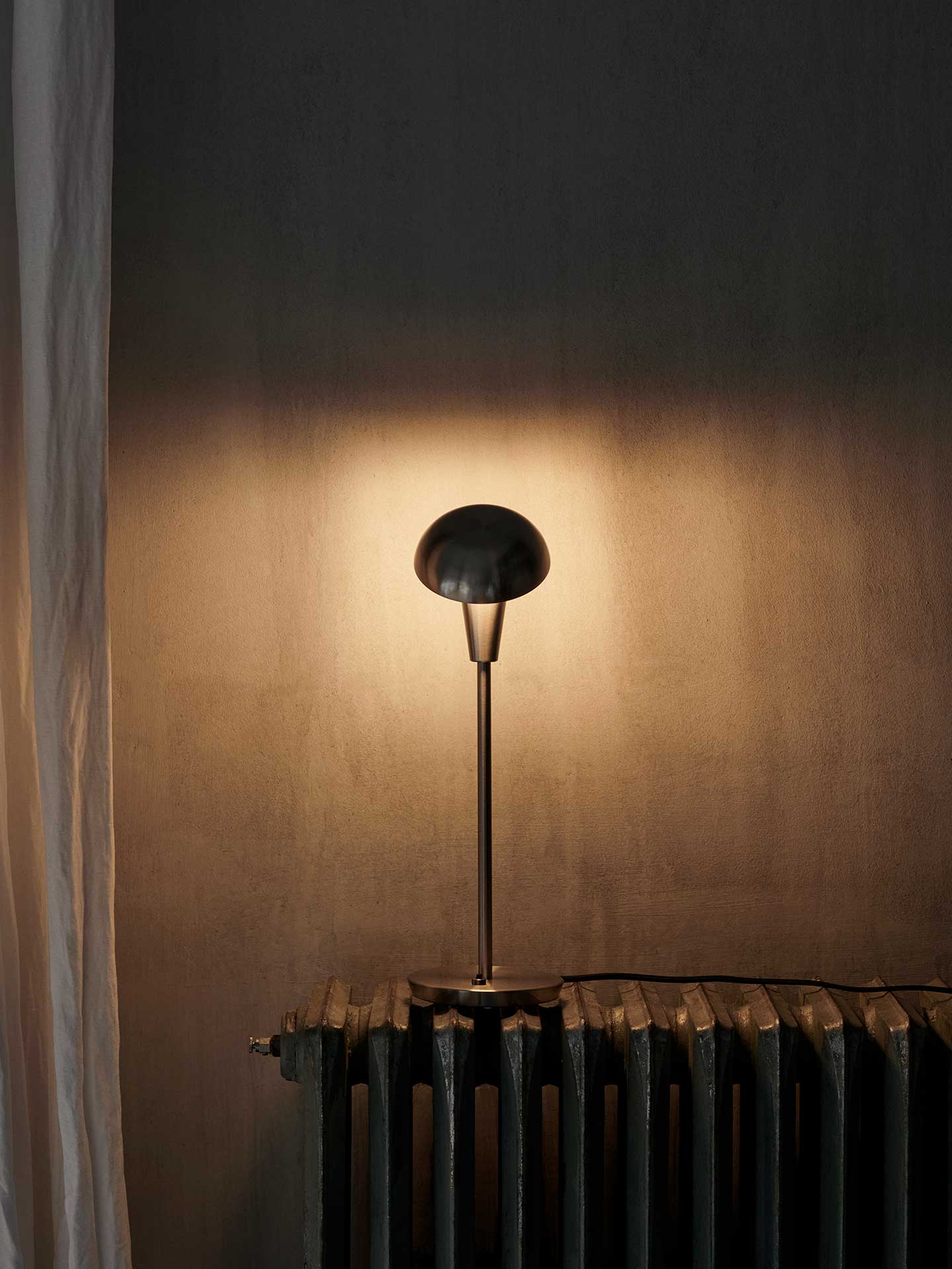 Lampa stołowa TINY srebrny – metal