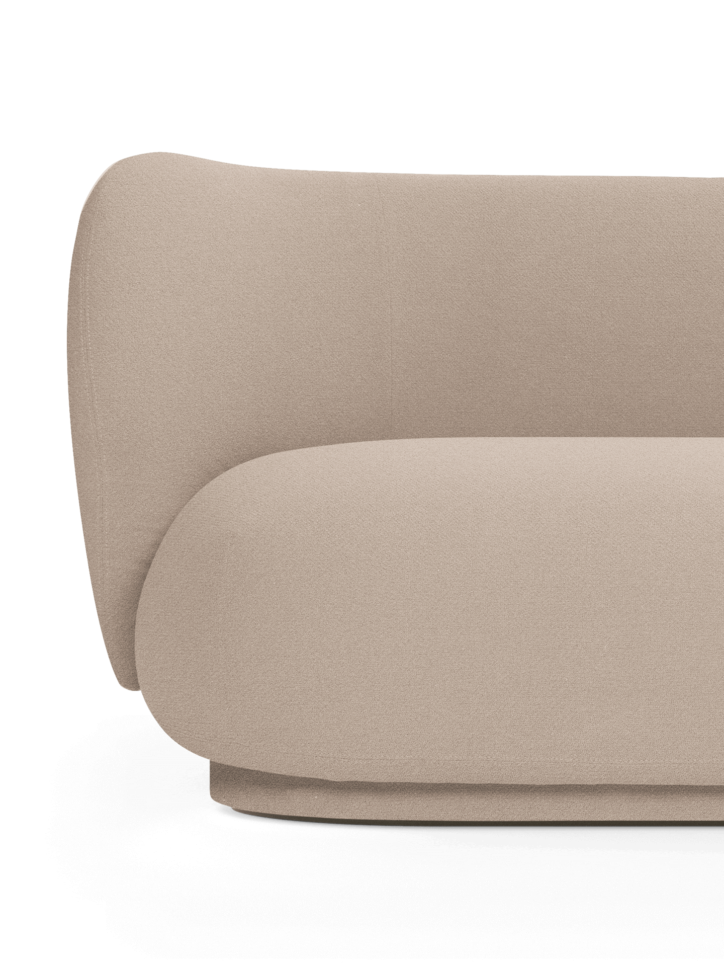 Sofa lewostronna RICO DIVAN Grain beżowy do salonu