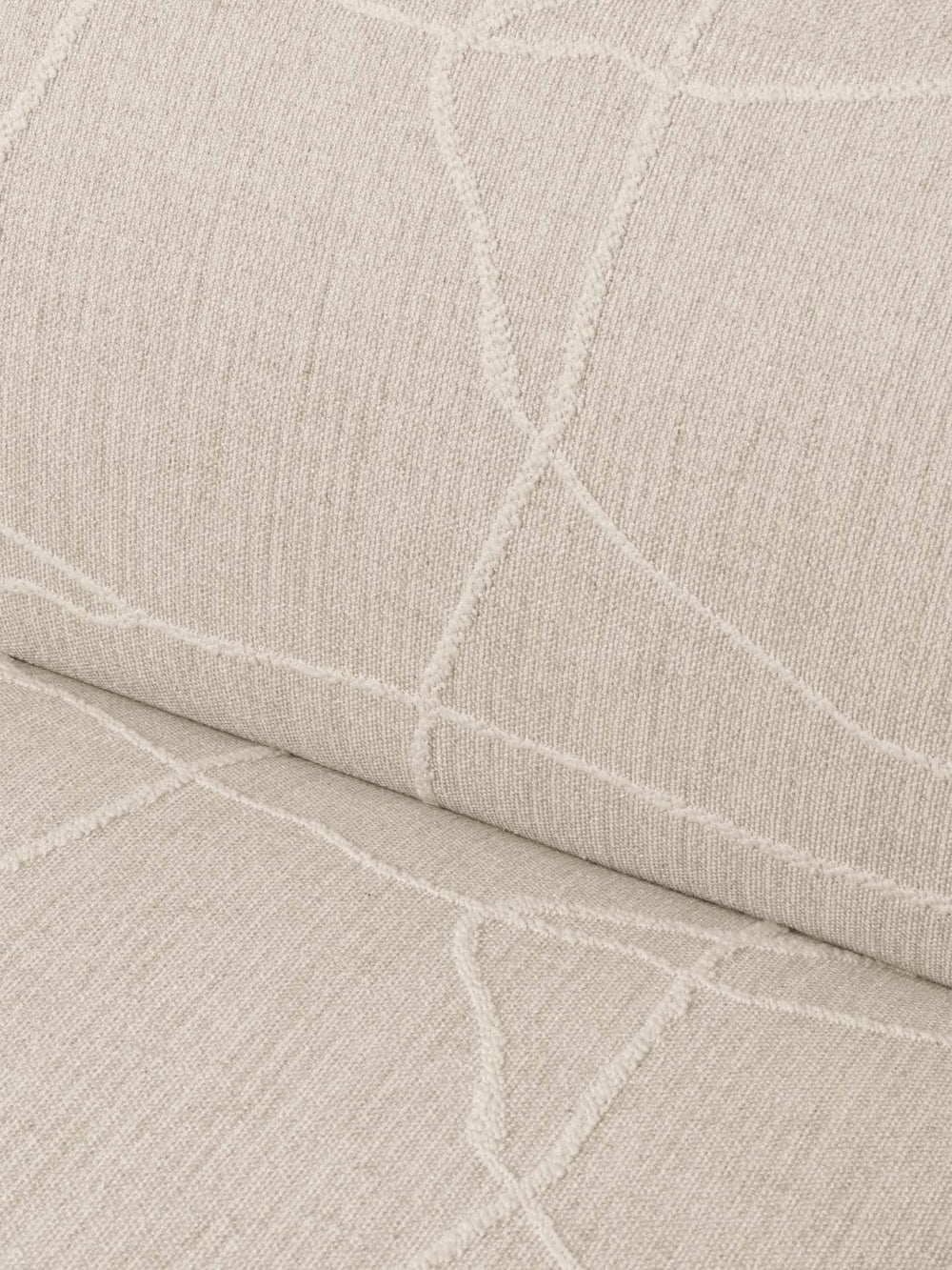 RICO Can Lis Modular Sofa - Left-End Element in Sand with White