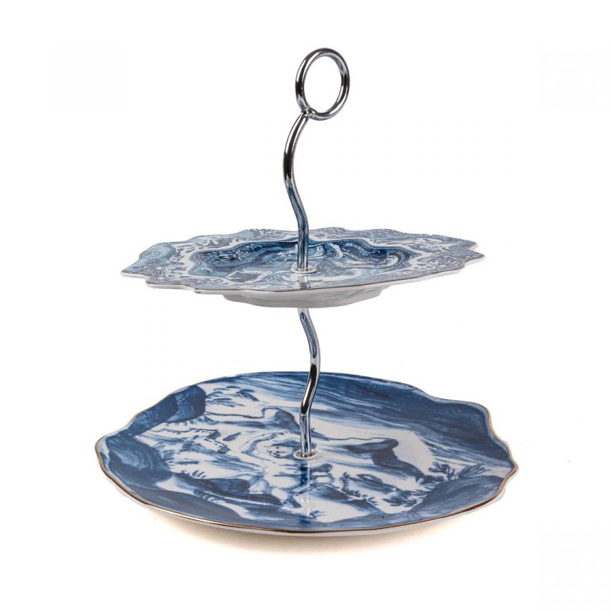 Patera CLASSIC ON ACID blaue Porzellan