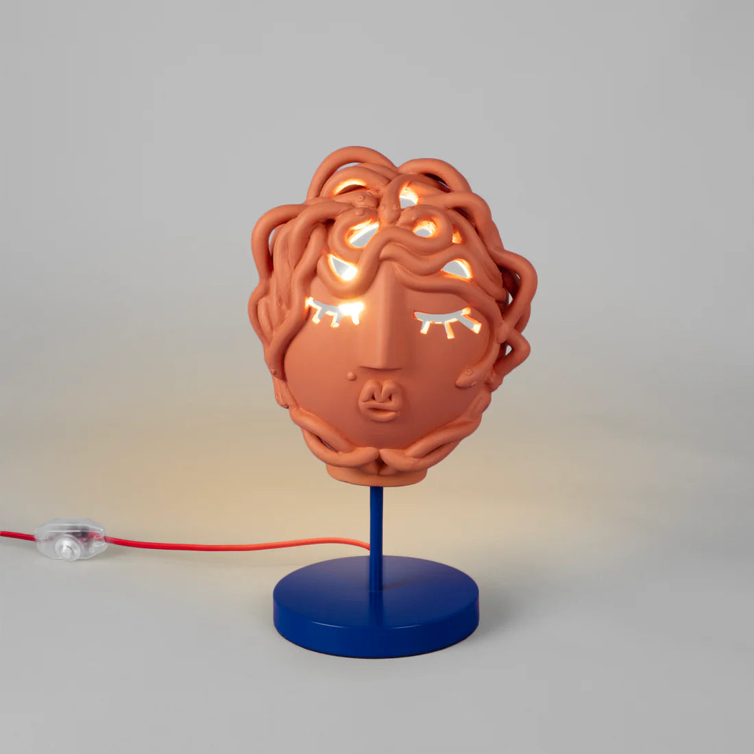 Tafellamp MAGNA GRAECIA - MEDUSA terracotta