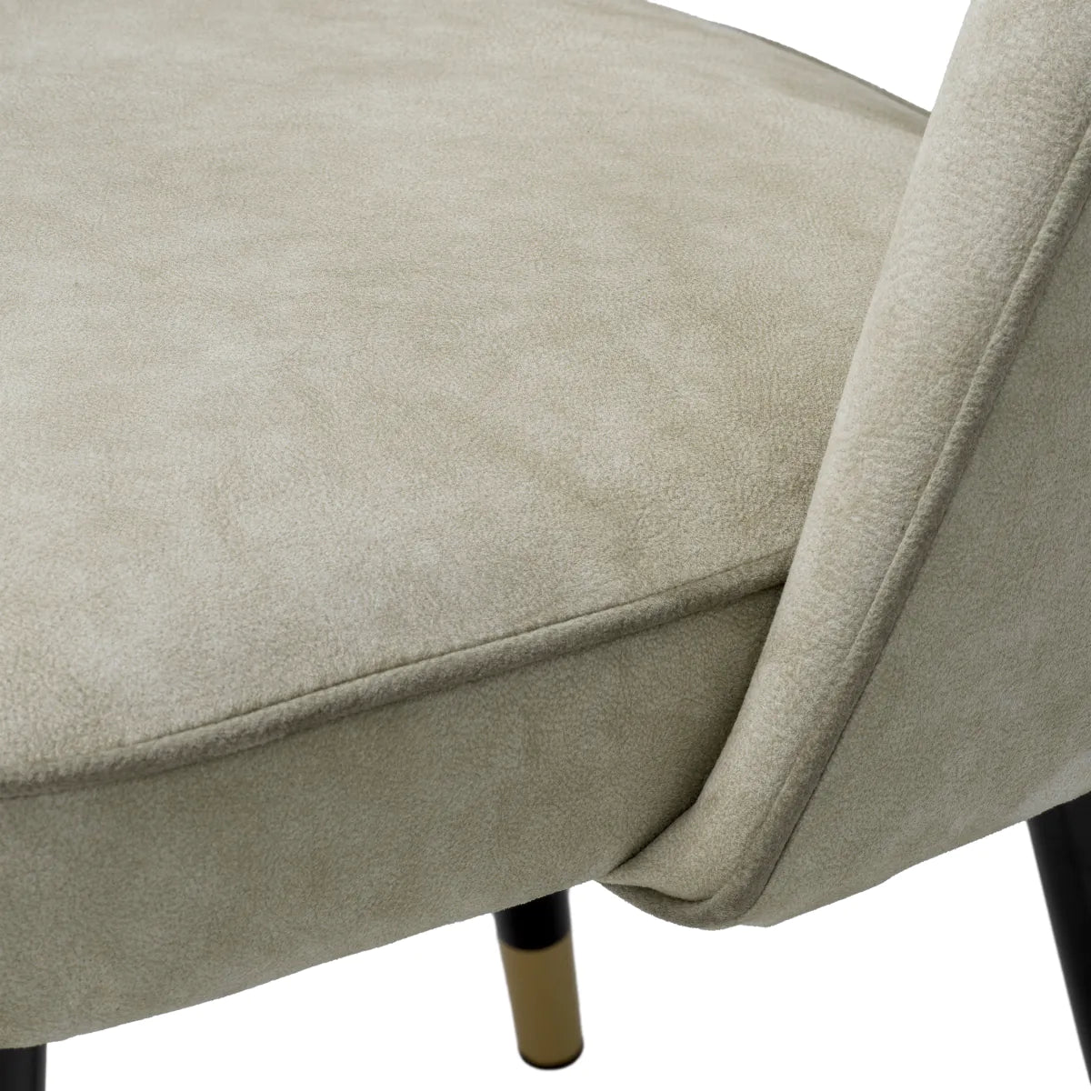 Set von Samtstühlen Klippen hellgrau