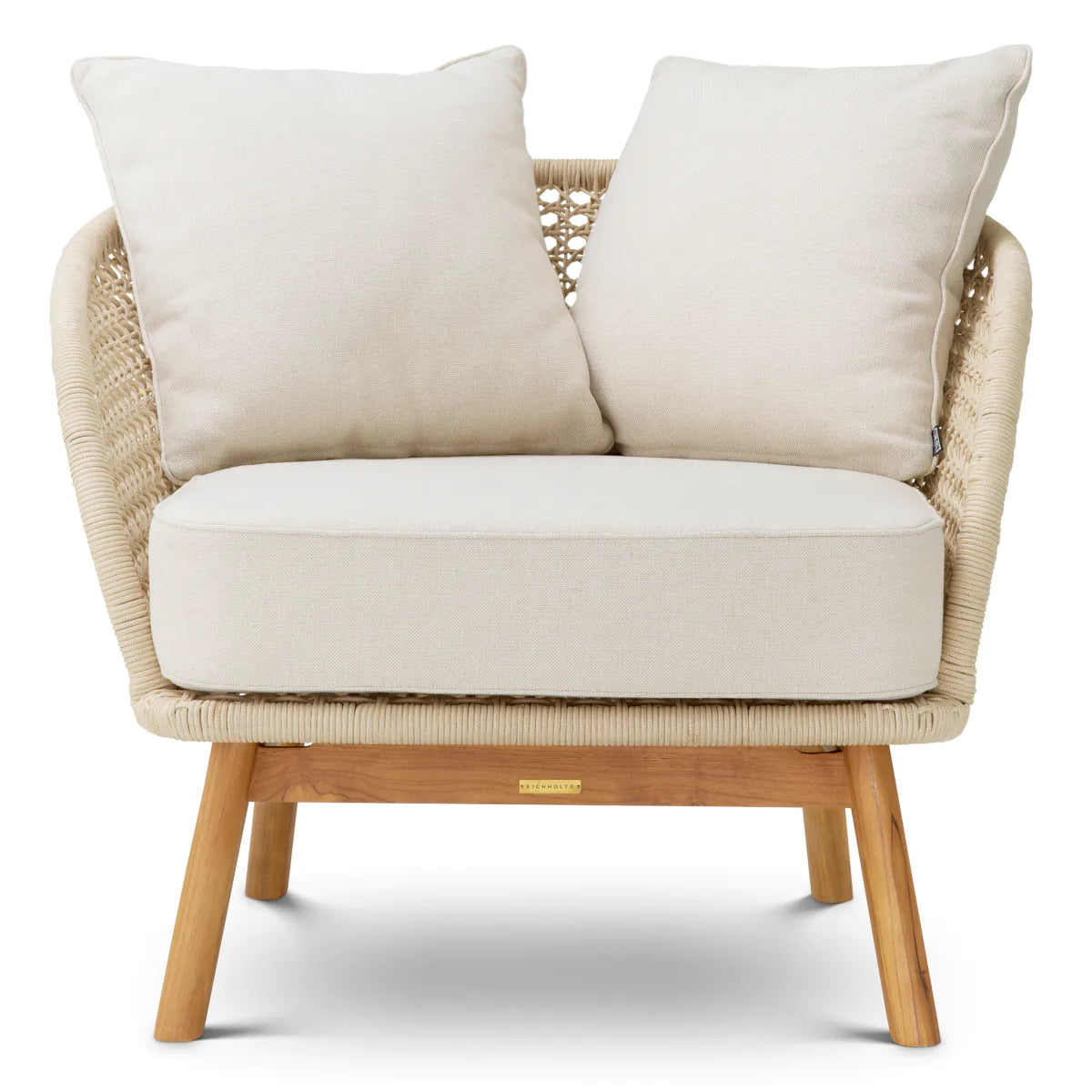 Tuinstoel TRINITY crèmekleurig rattan