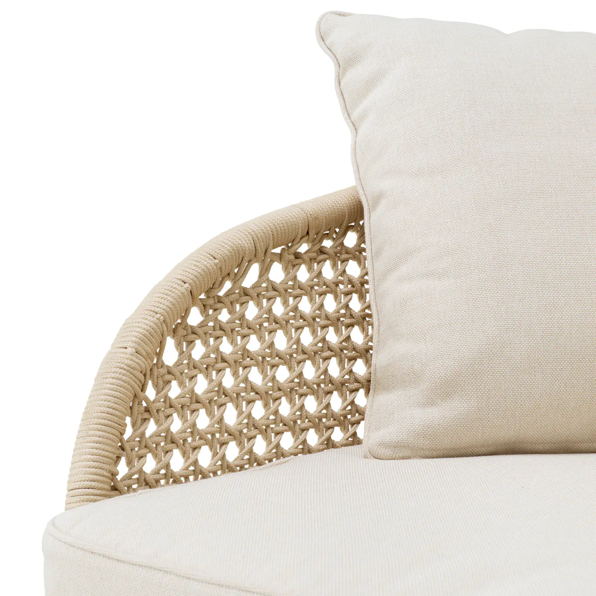 Tuinstoel TRINITY crèmekleurig rattan