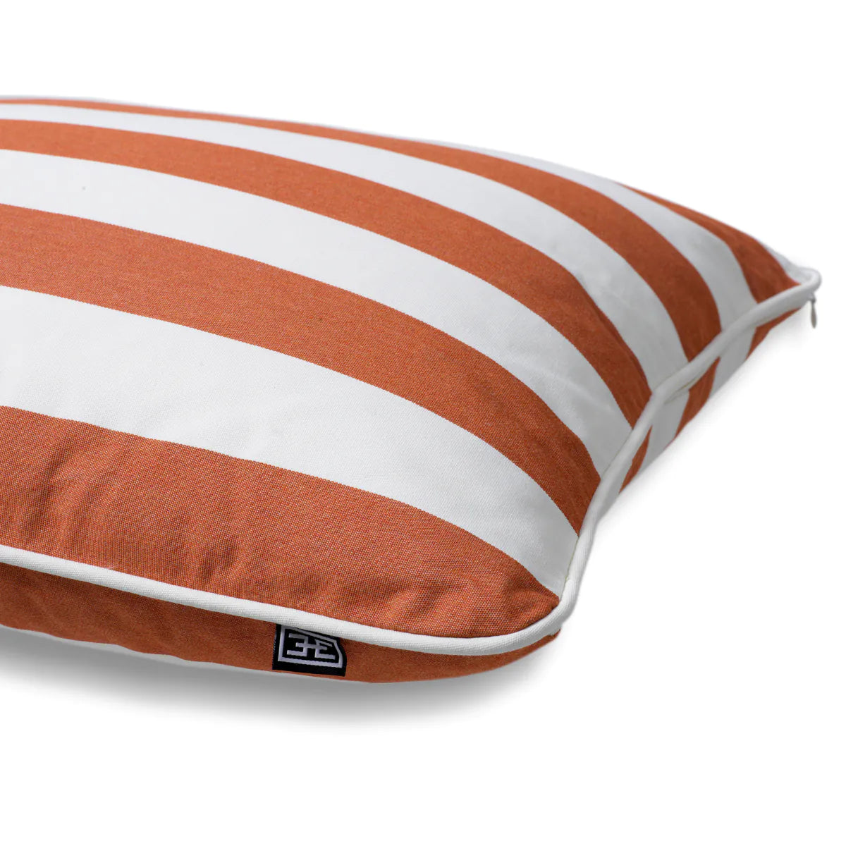 FLORENT garden cushion orange with white