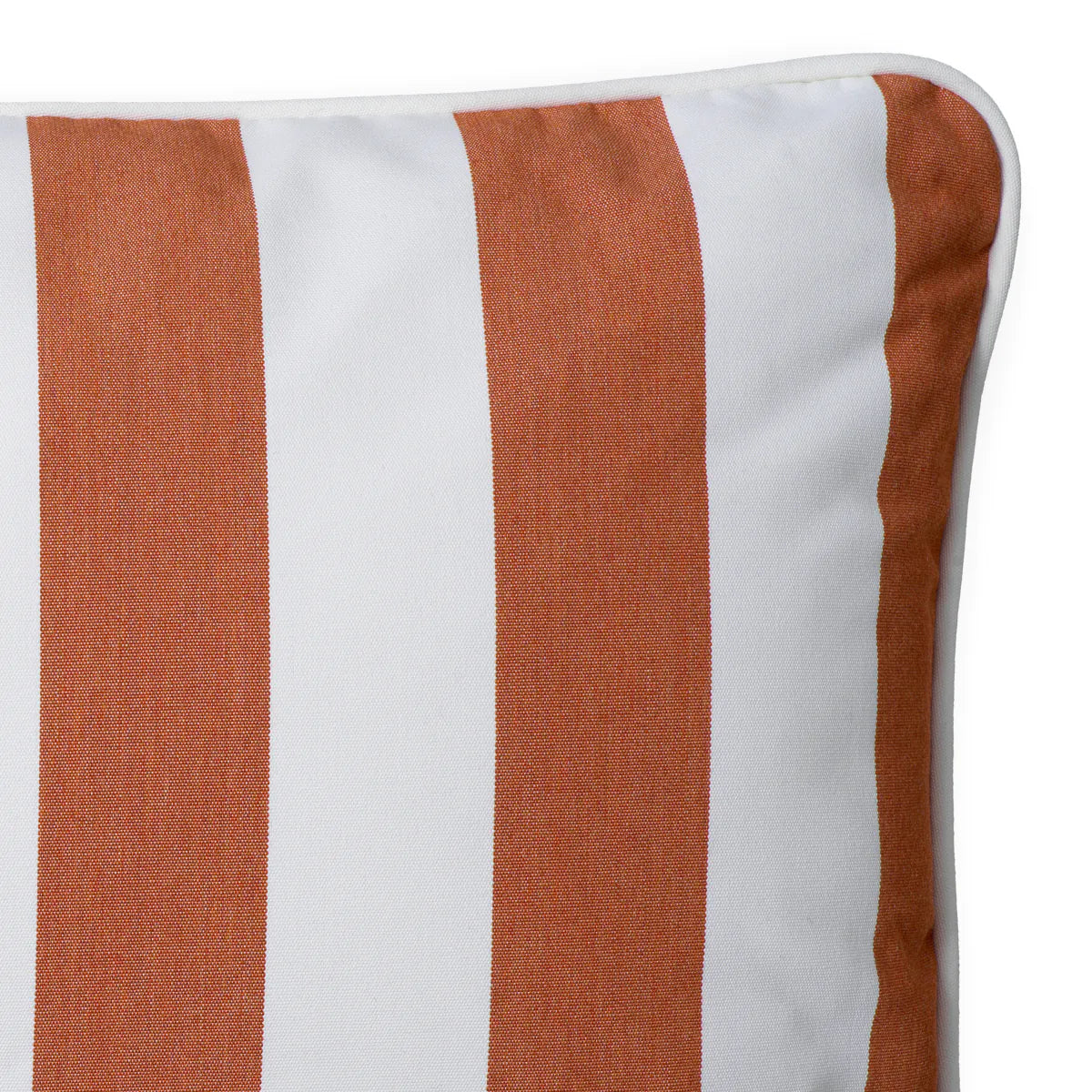 Rectangular garden cushion FLORENT orange with white
