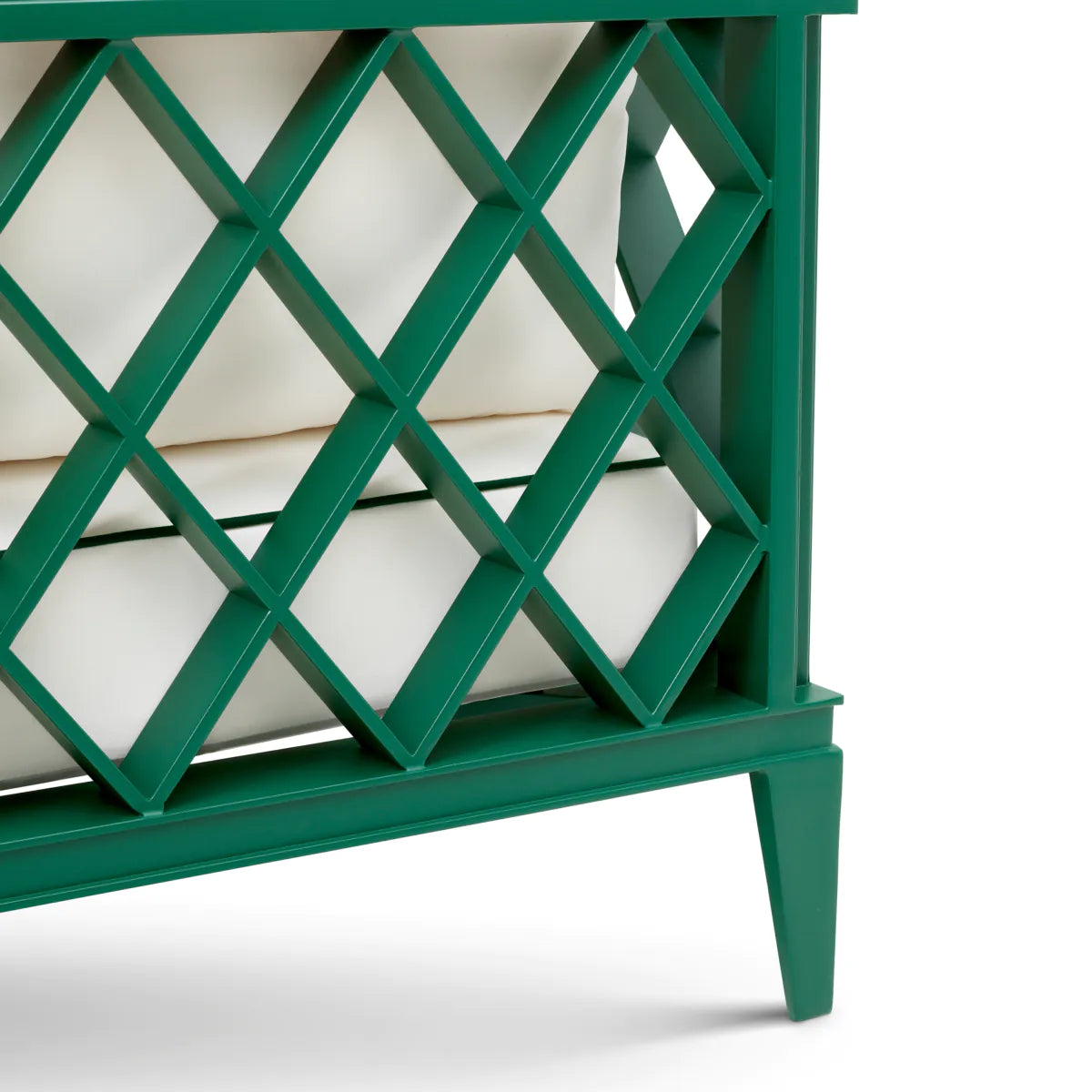 Tweedelig buitenbank OCEAN CLUB groen met gebroken wit