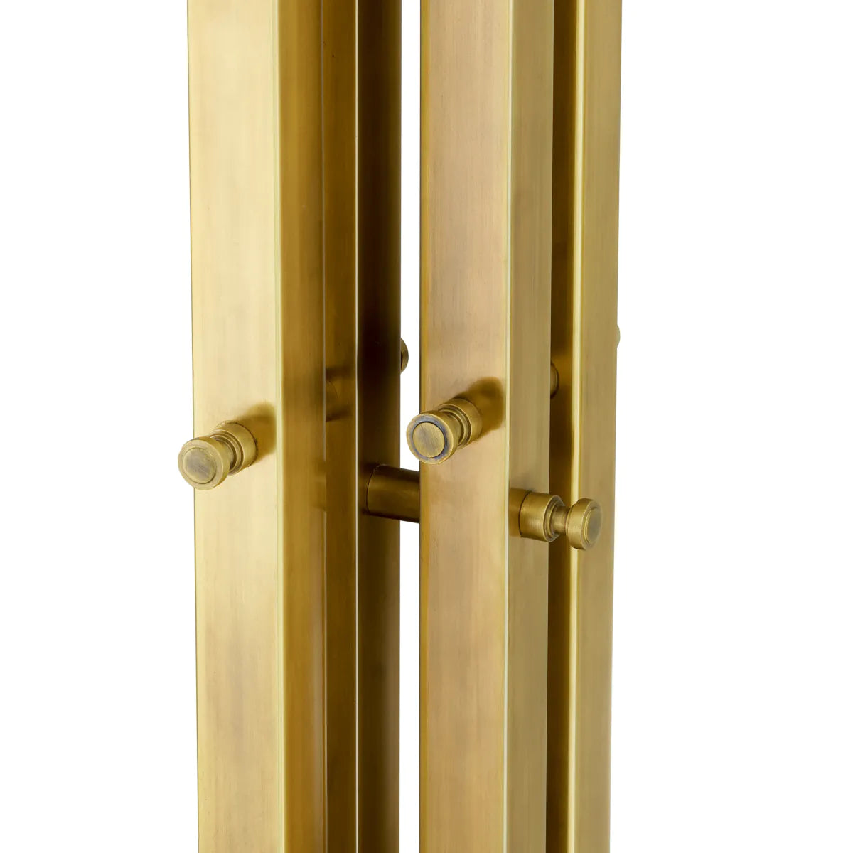 Vloerlamp DESTINO goud met travertijn voet