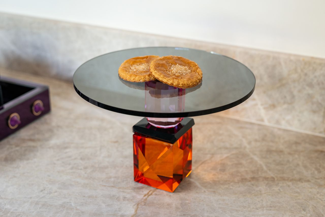 FEYA crystal Patera orange with pink