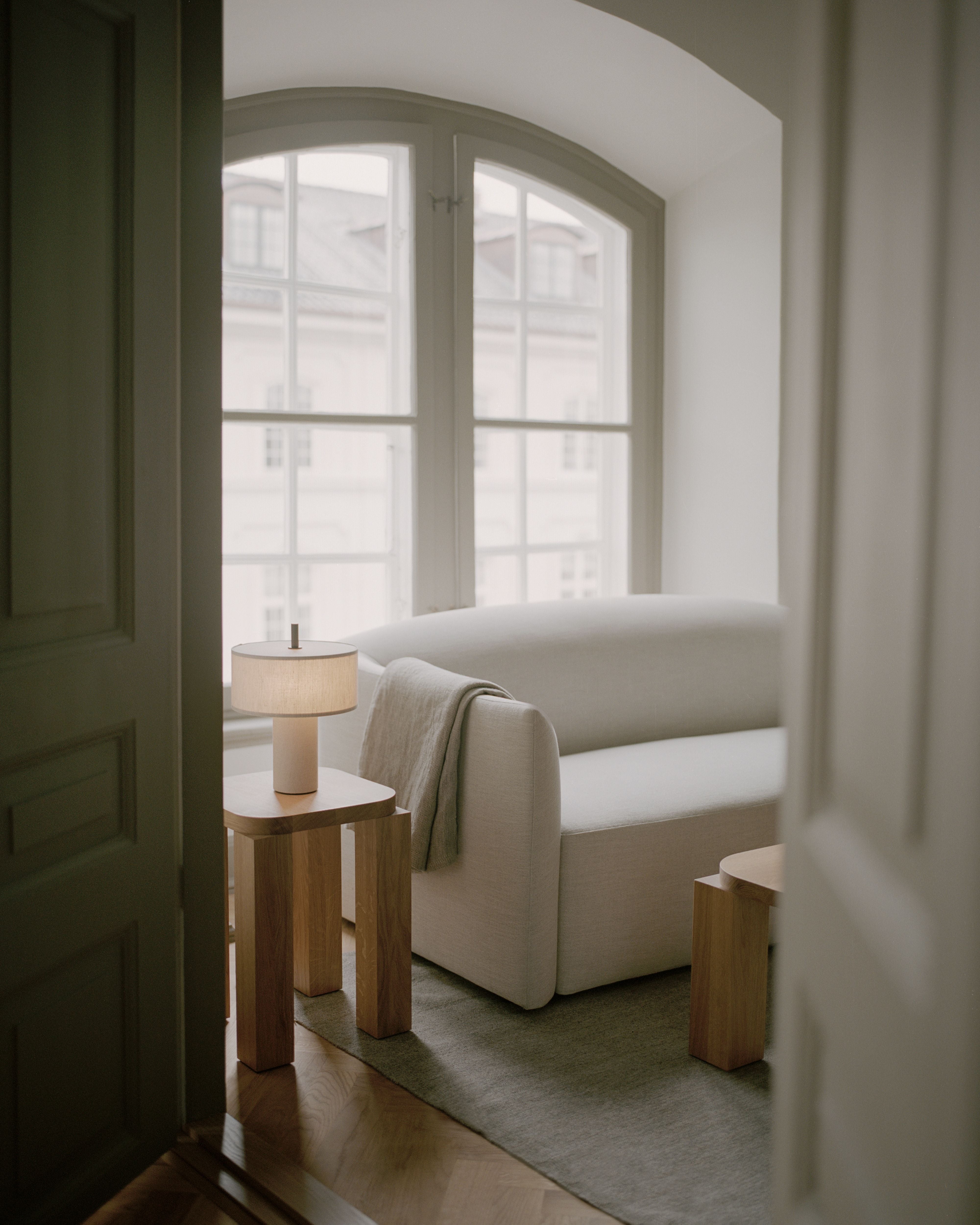 Tragbare Lampe MARGIN beige