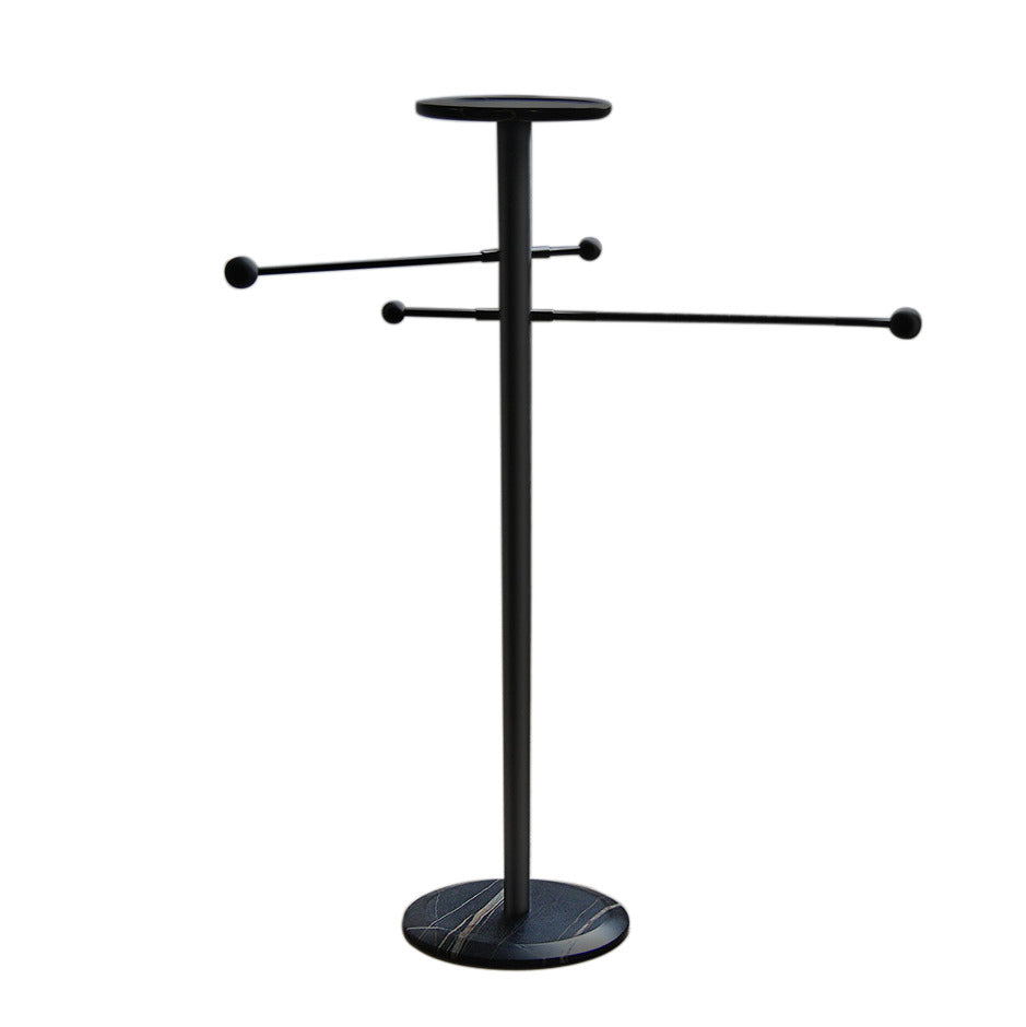 TOALLERO coat rack in wood with marble