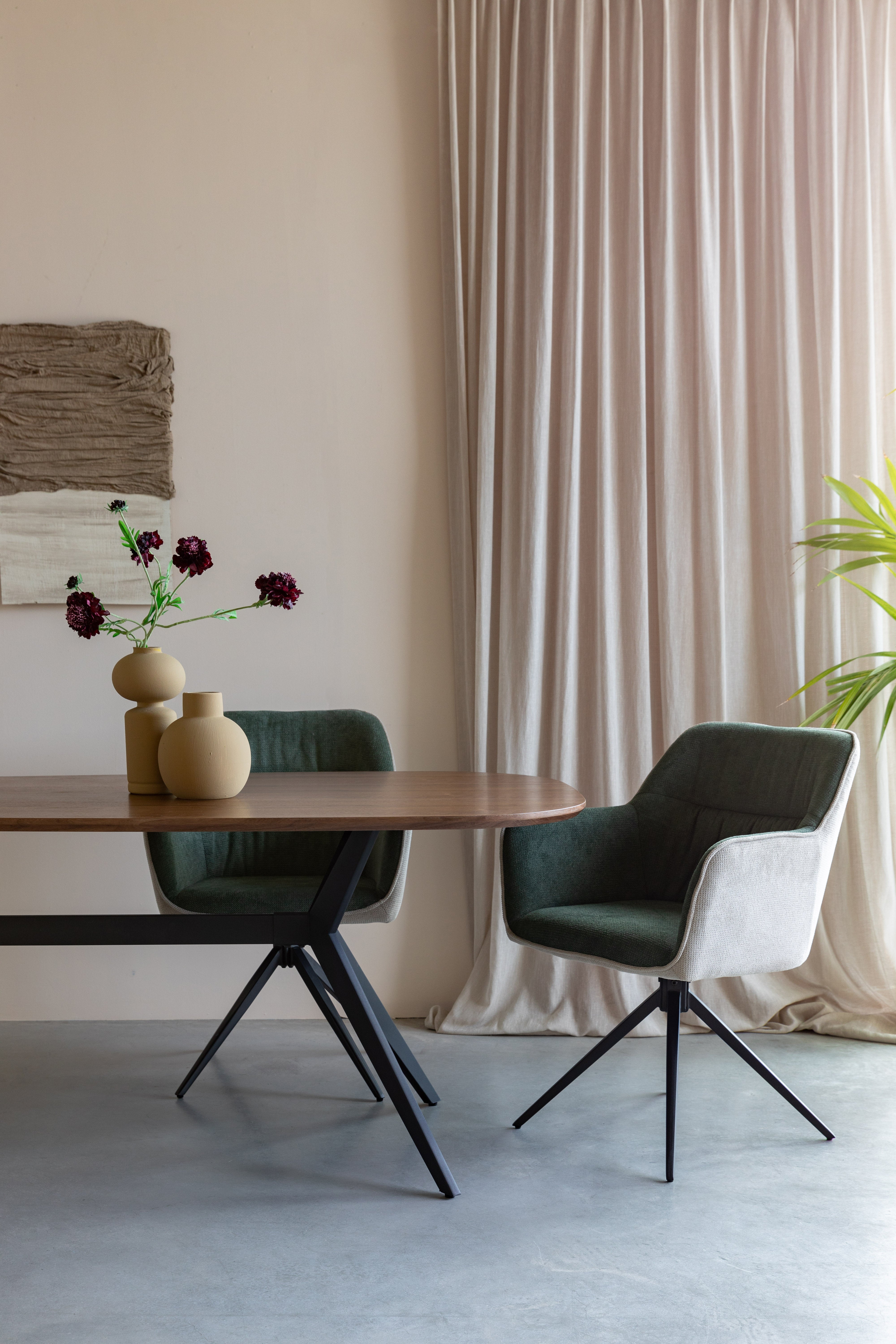 Stuhl DALEY braun mit beige