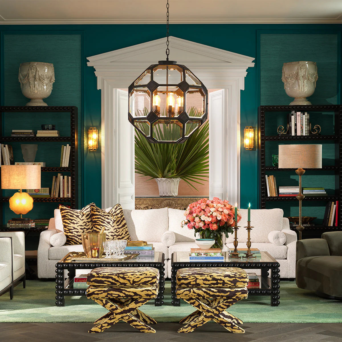 Außenblumentopf CHANDLER graue Keramik