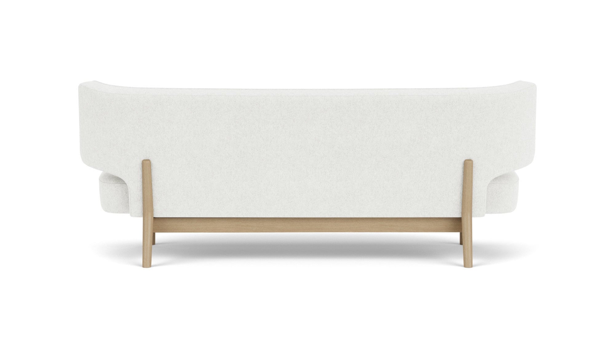 Sofa 2-zits RADIOHUS lichtgrijs met eiken basis