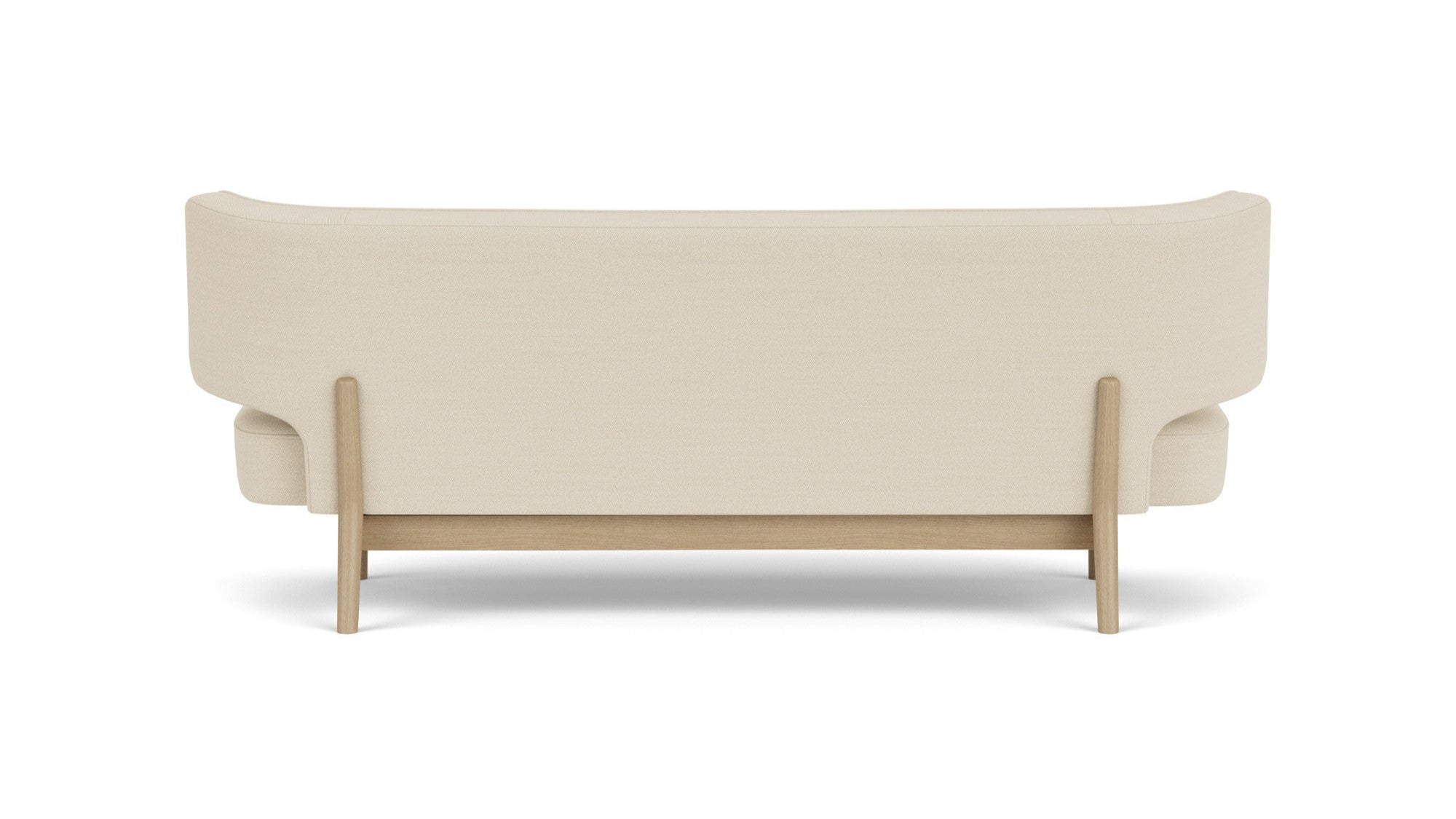 2-seater Sofa RADIOHUS beige with oak base