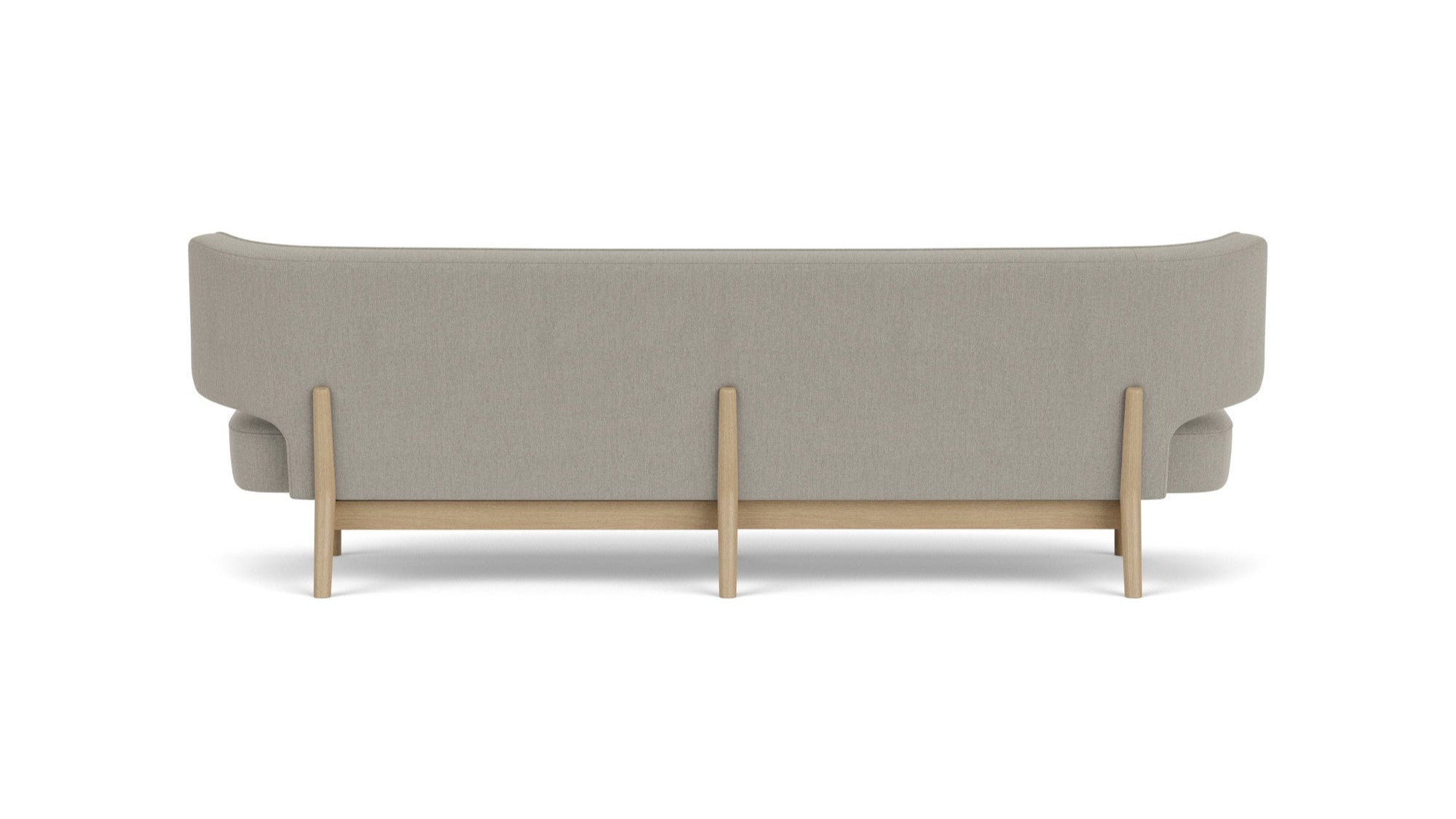 3-seater Sofa RADIOHUS gray with oak base