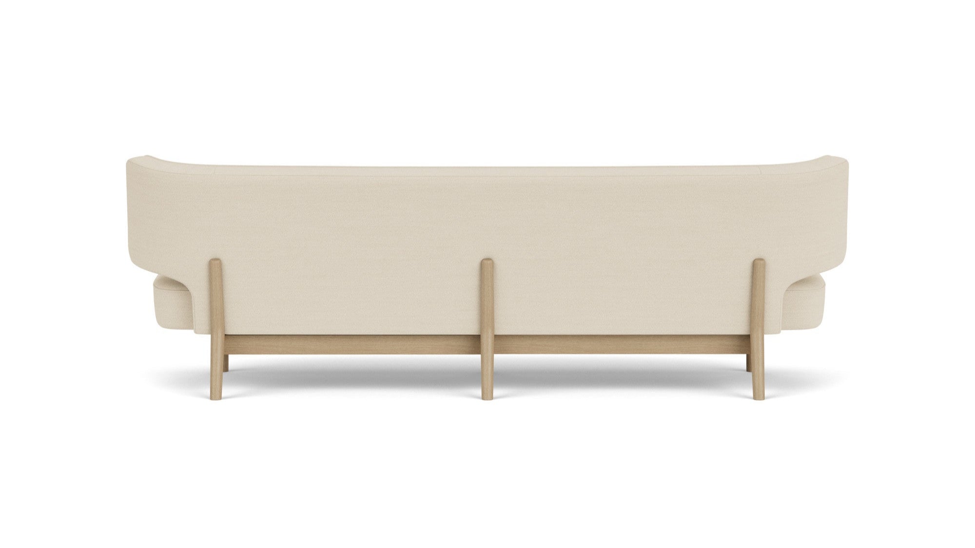 3-seater Sofa RADIOHUS beige with oak base