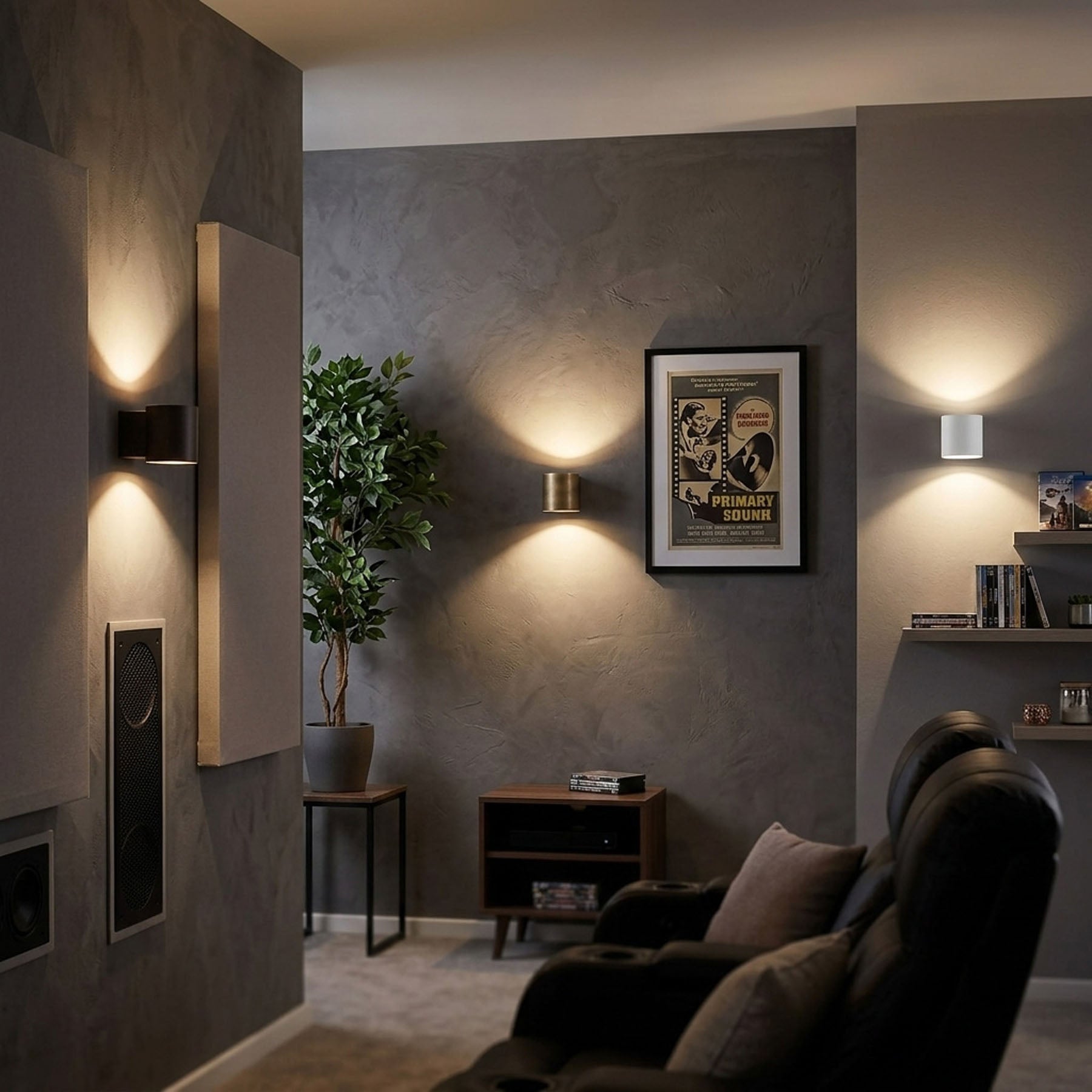 Wandlamp TUBE bruin