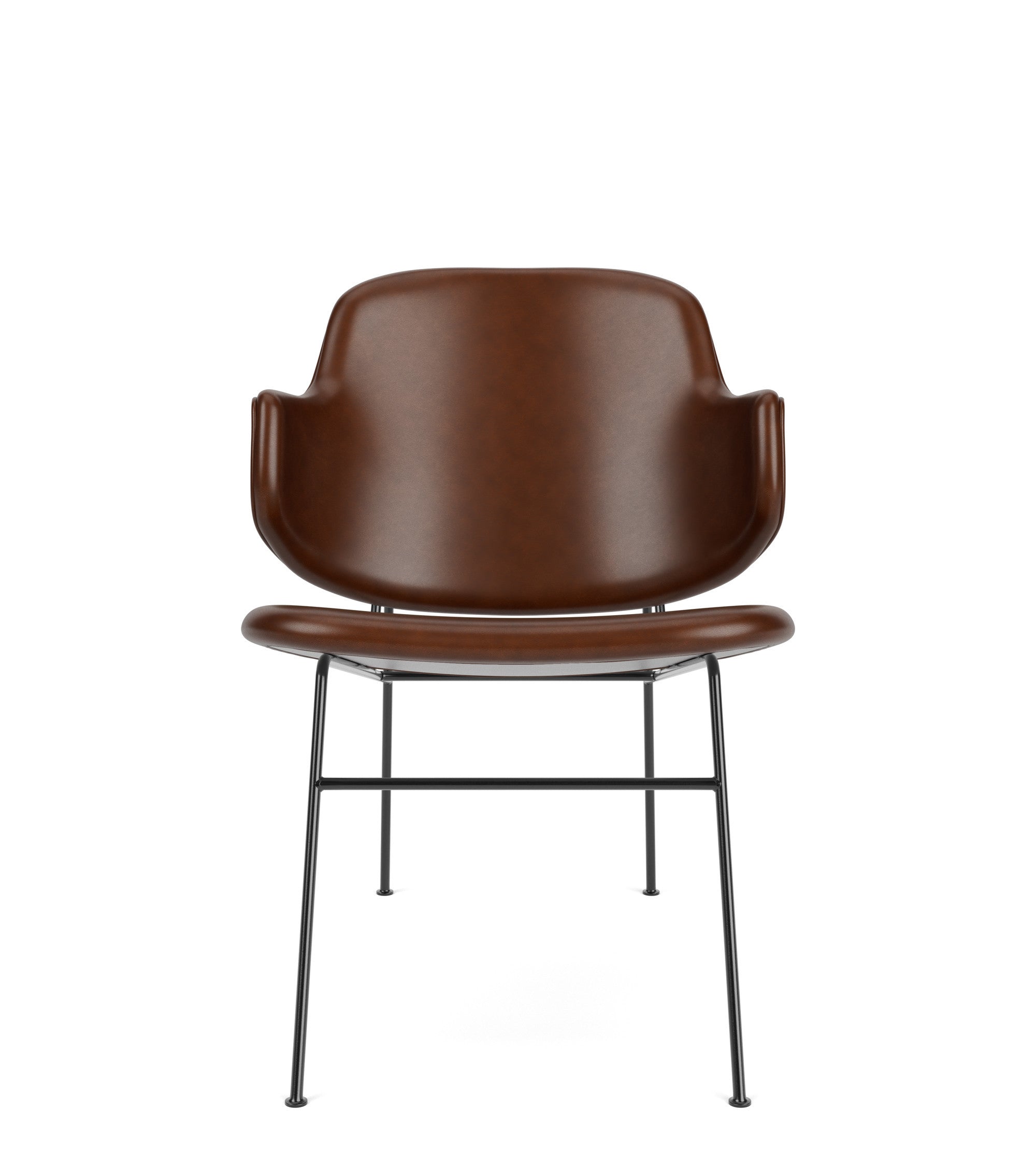 PENGUIN Armchair brown leather