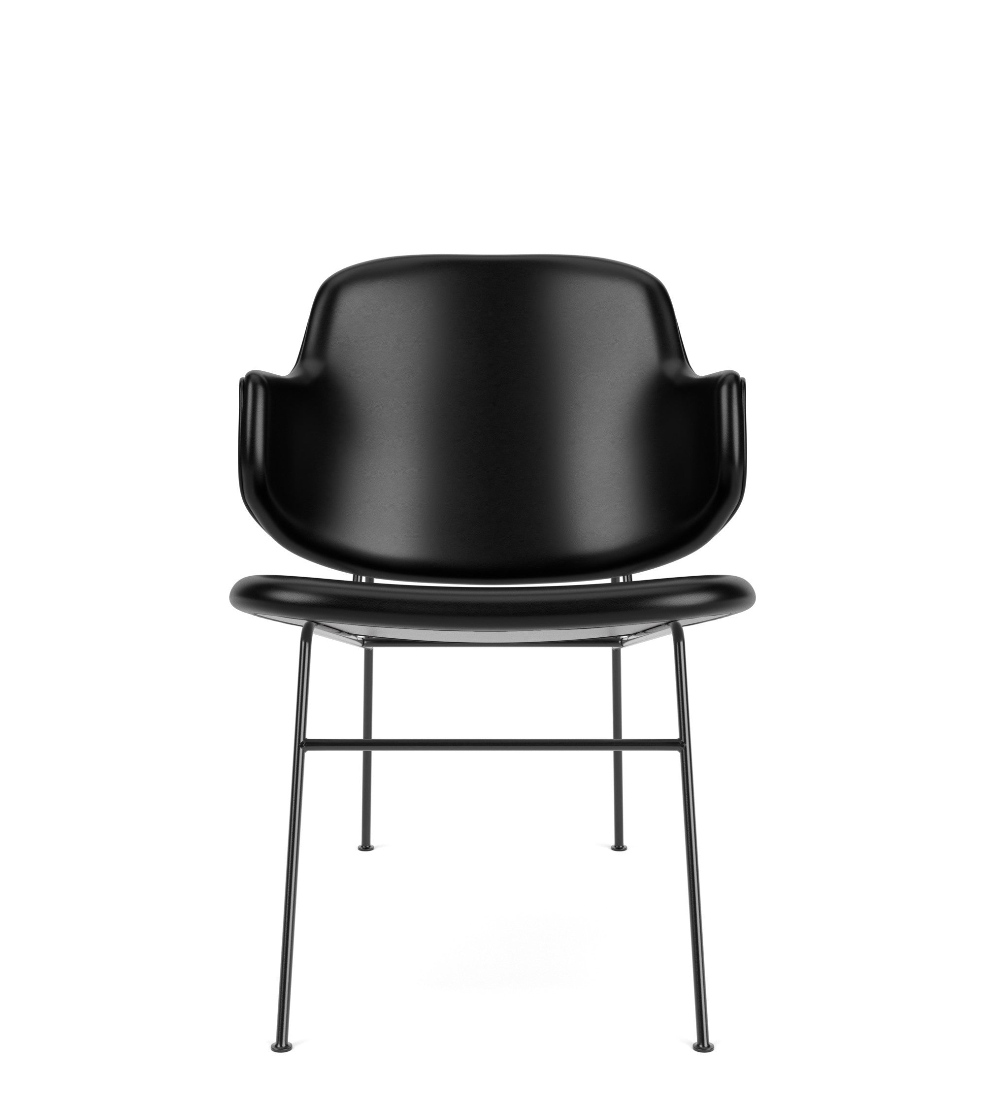 PENGUIN Armchair black leather