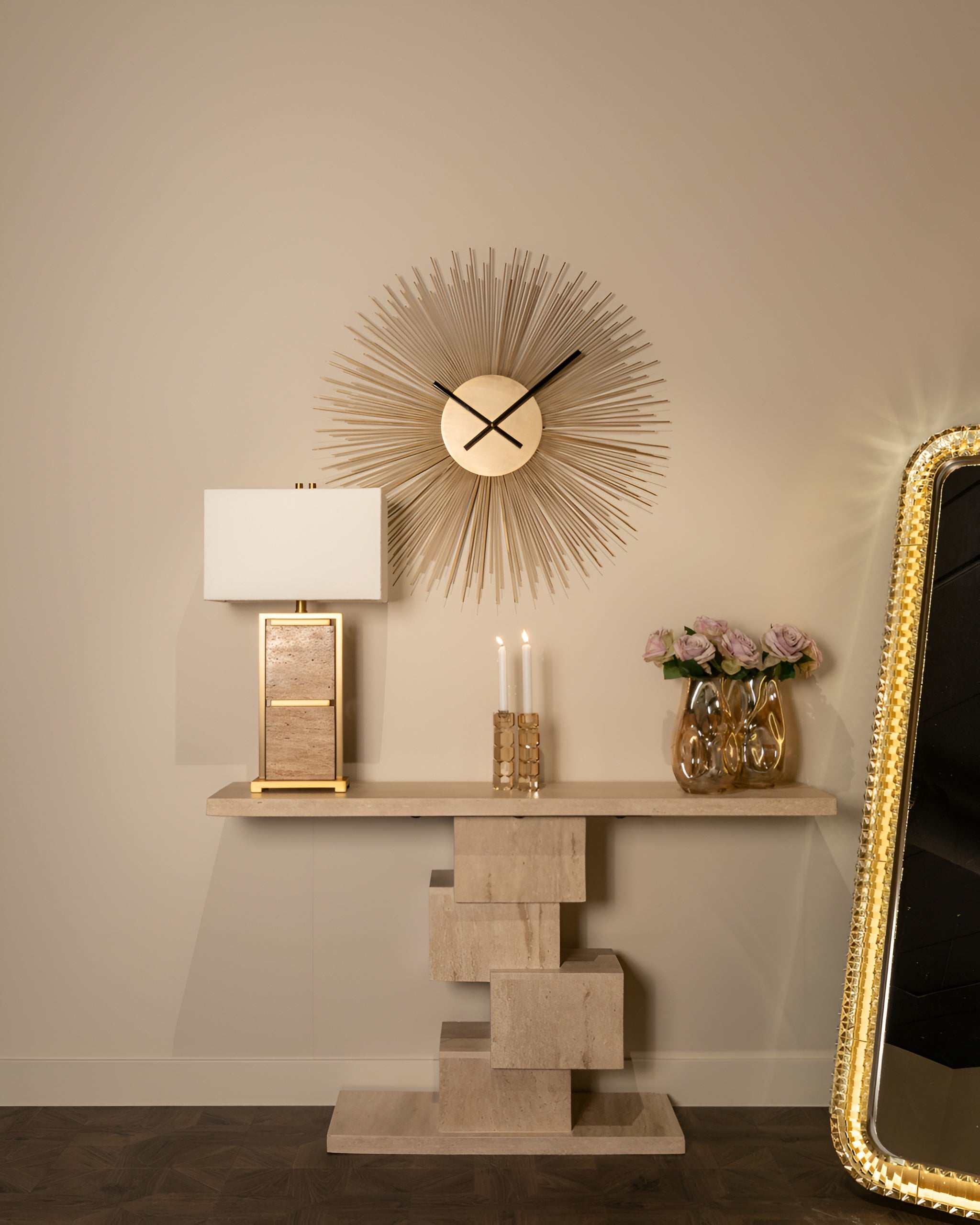 CHASIN gold wall clock