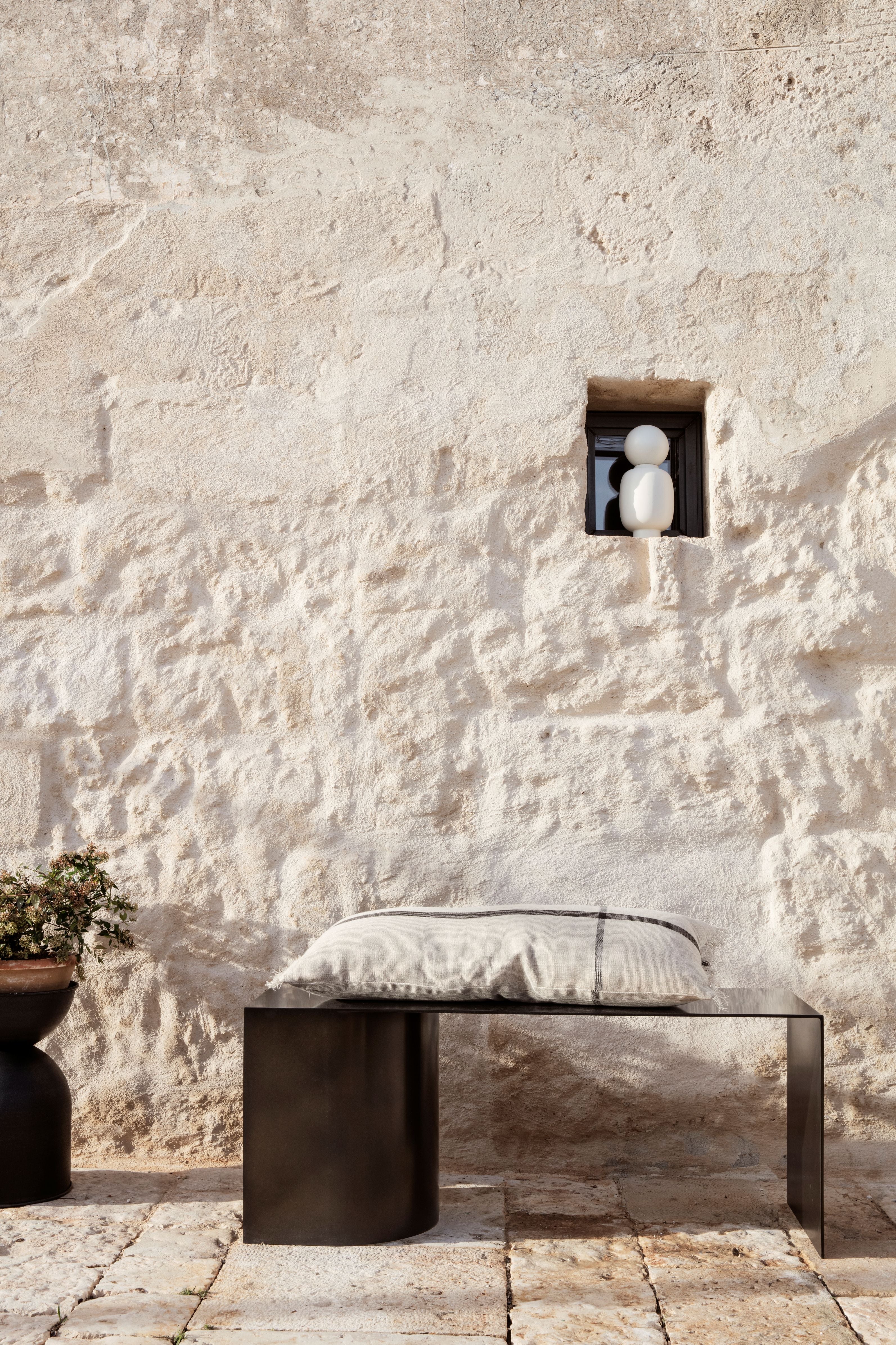 CALM LONG decorative pillow in cream