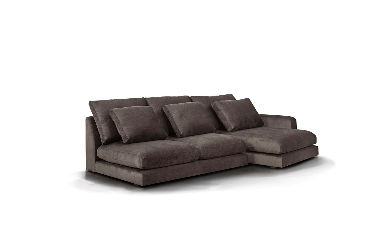 Right-facing modular corner sofa NOOR customizable