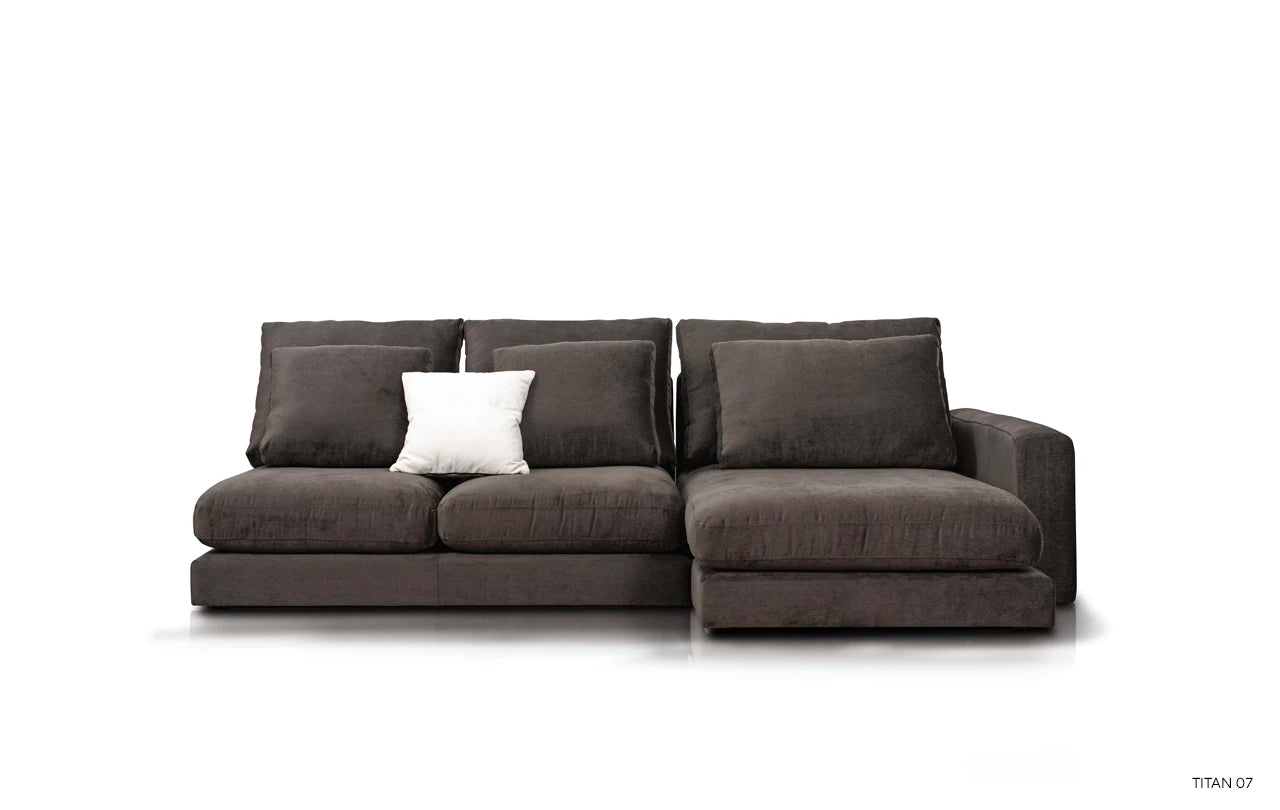 Right-facing modular corner sofa NOOR customizable