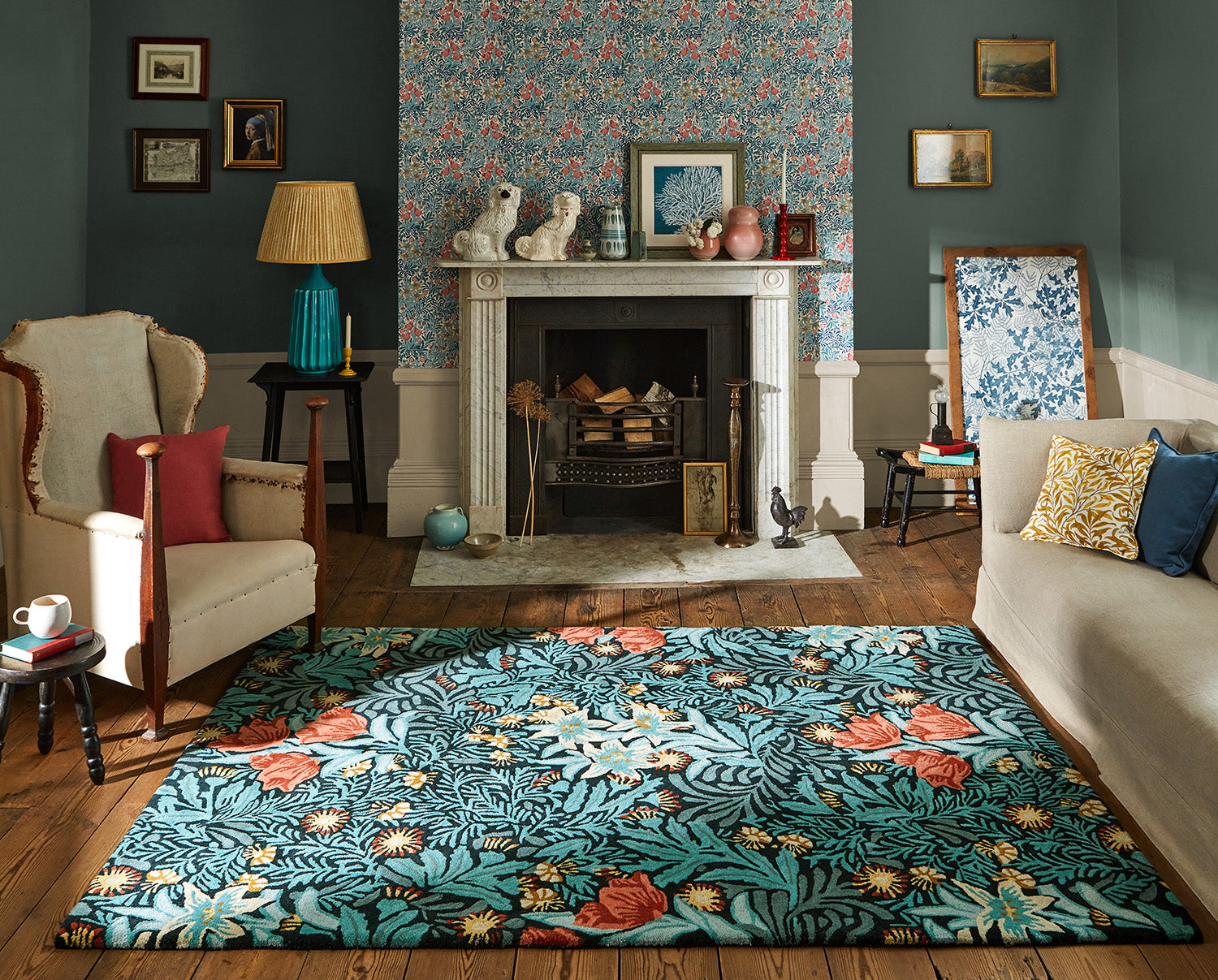 MOrew rug - Bower Indigo Turquoise