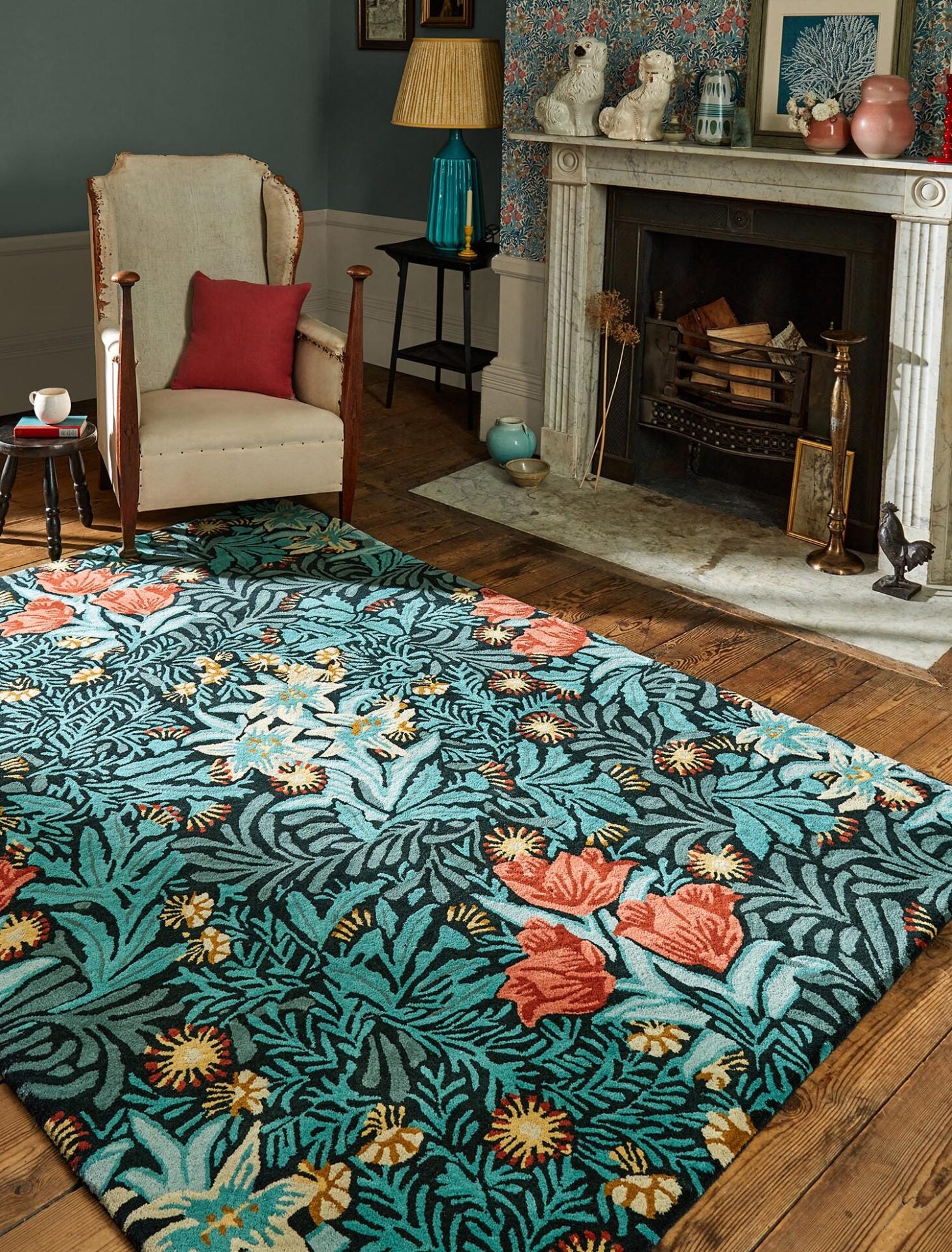 MOrew rug - Bower Indigo Turquoise