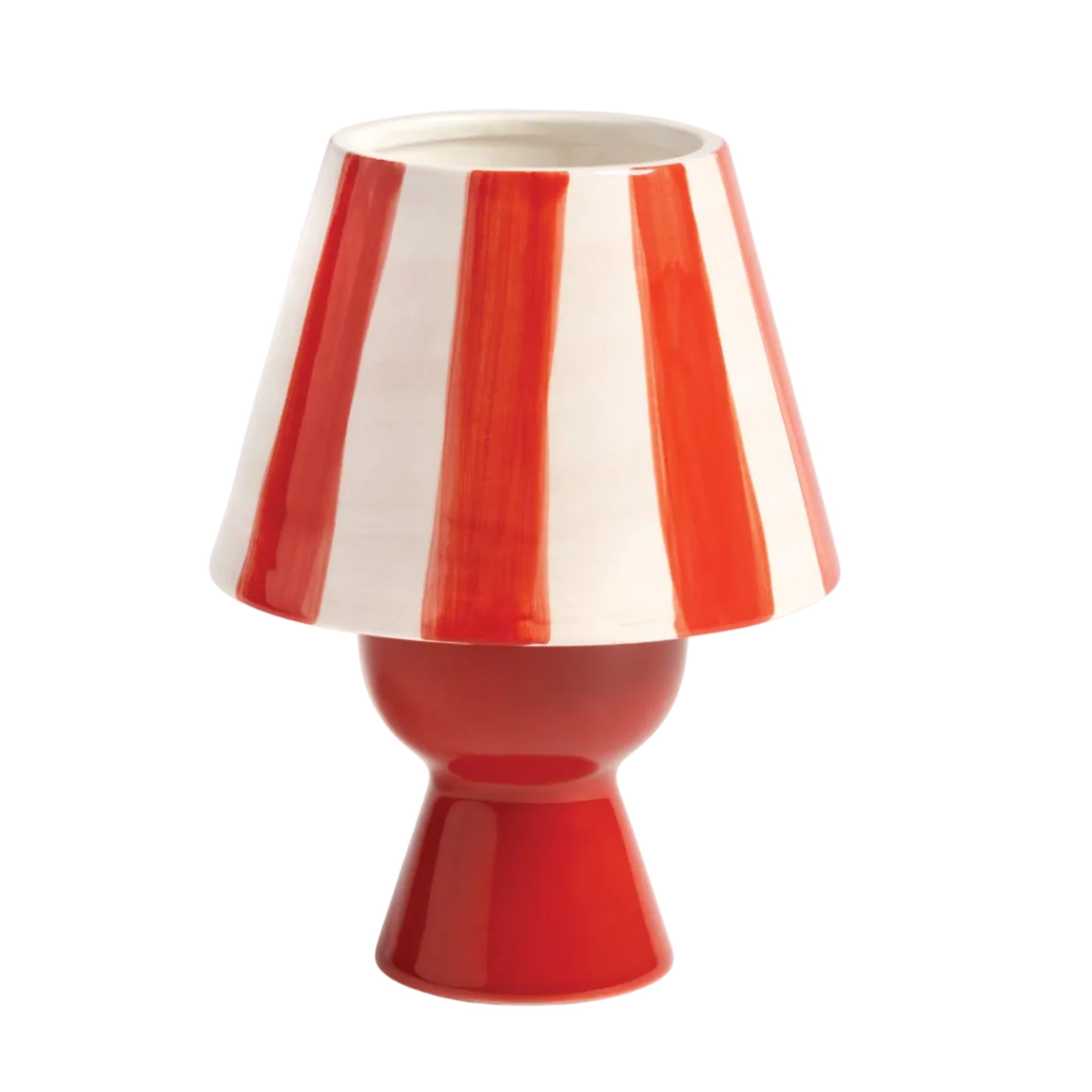 CANTINE red tealight holder with white