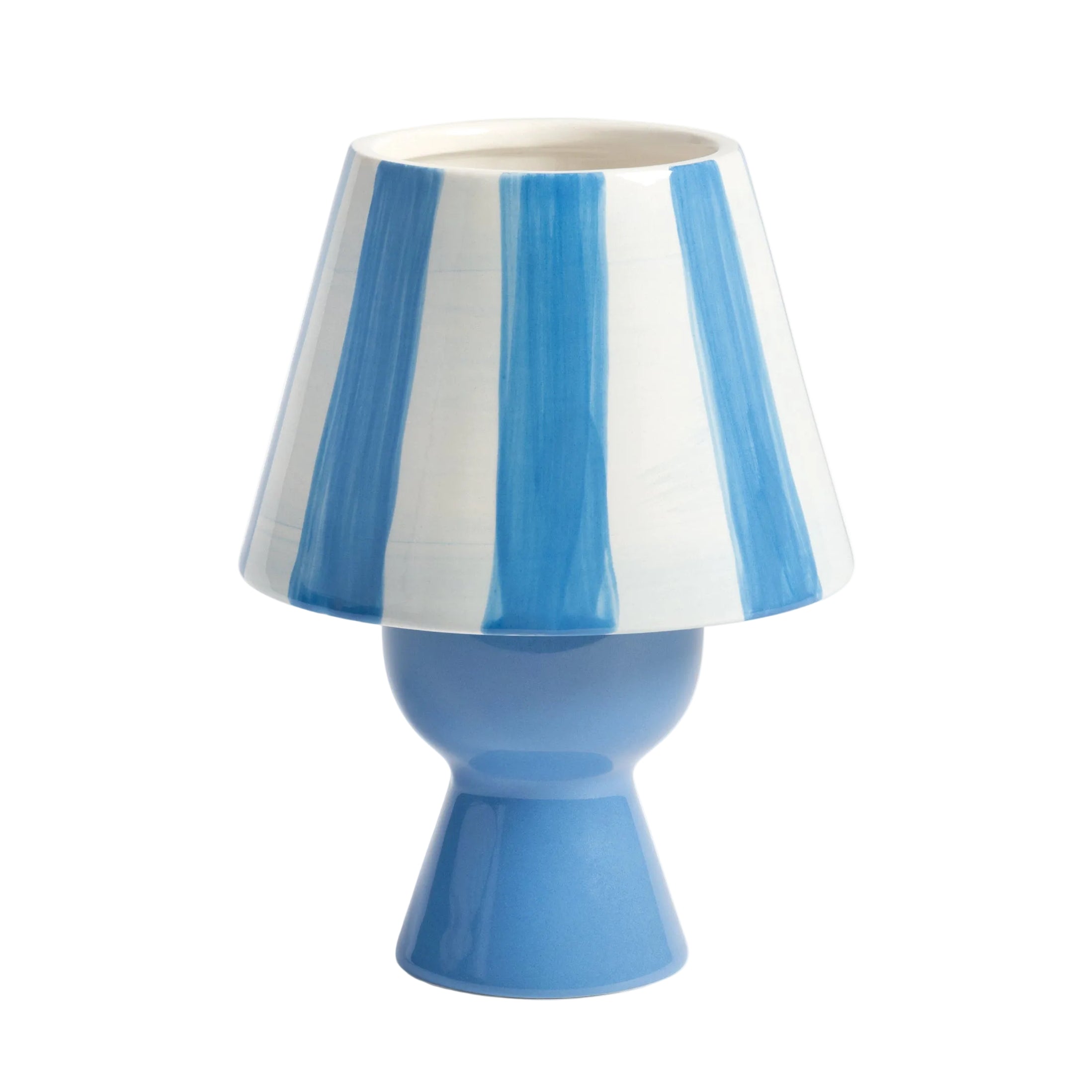 Blue tealight holder CANTINE with white