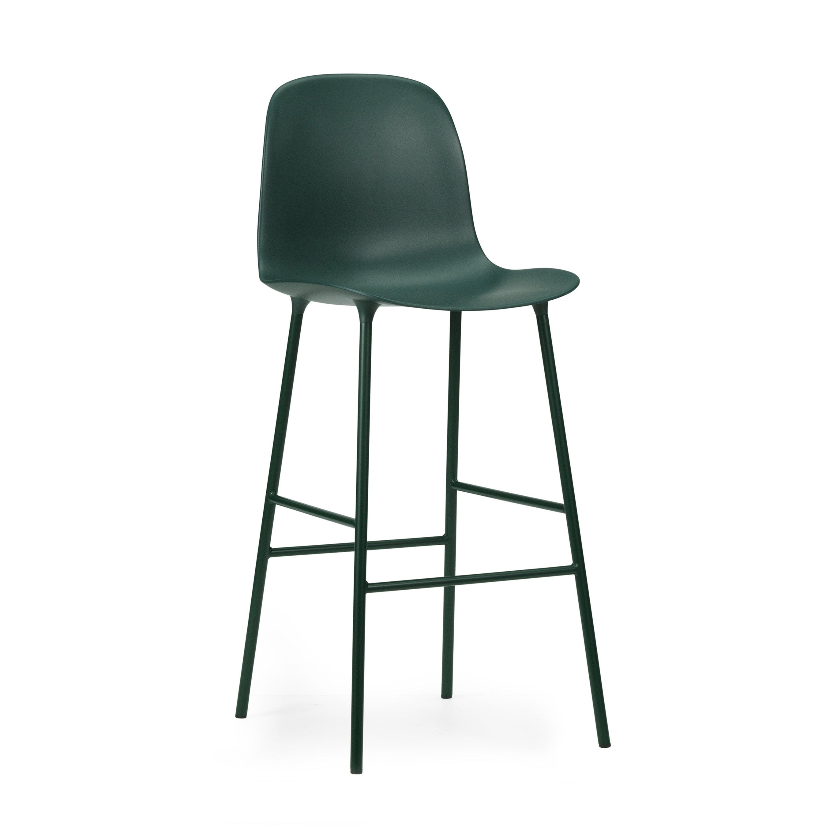 Krzesło barowe FORM zielony do jadalni – Normann Copenhagen