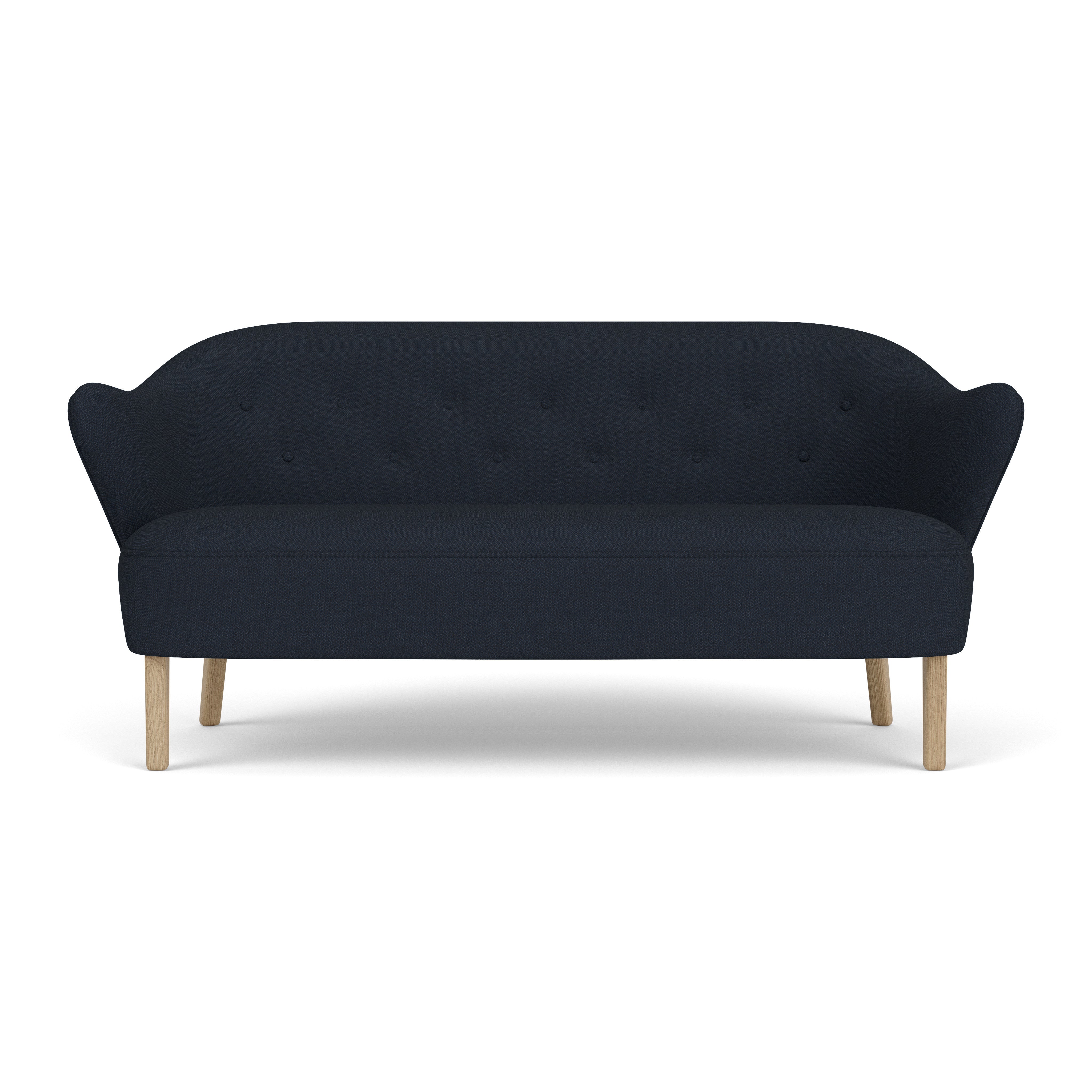 INGEBORG navy sofa with oak base