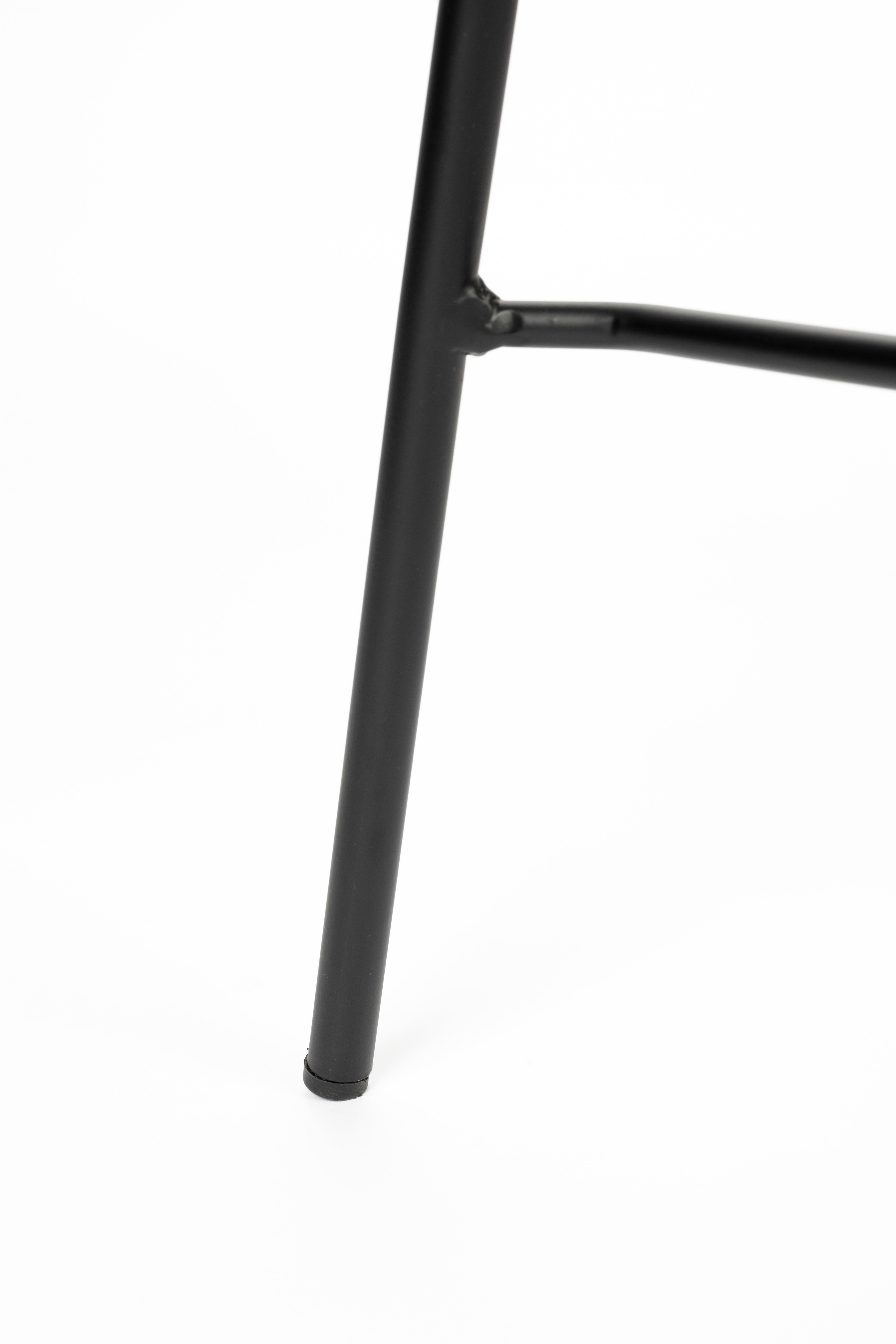 Jolien Boucle Bar Bar Chair with a black base