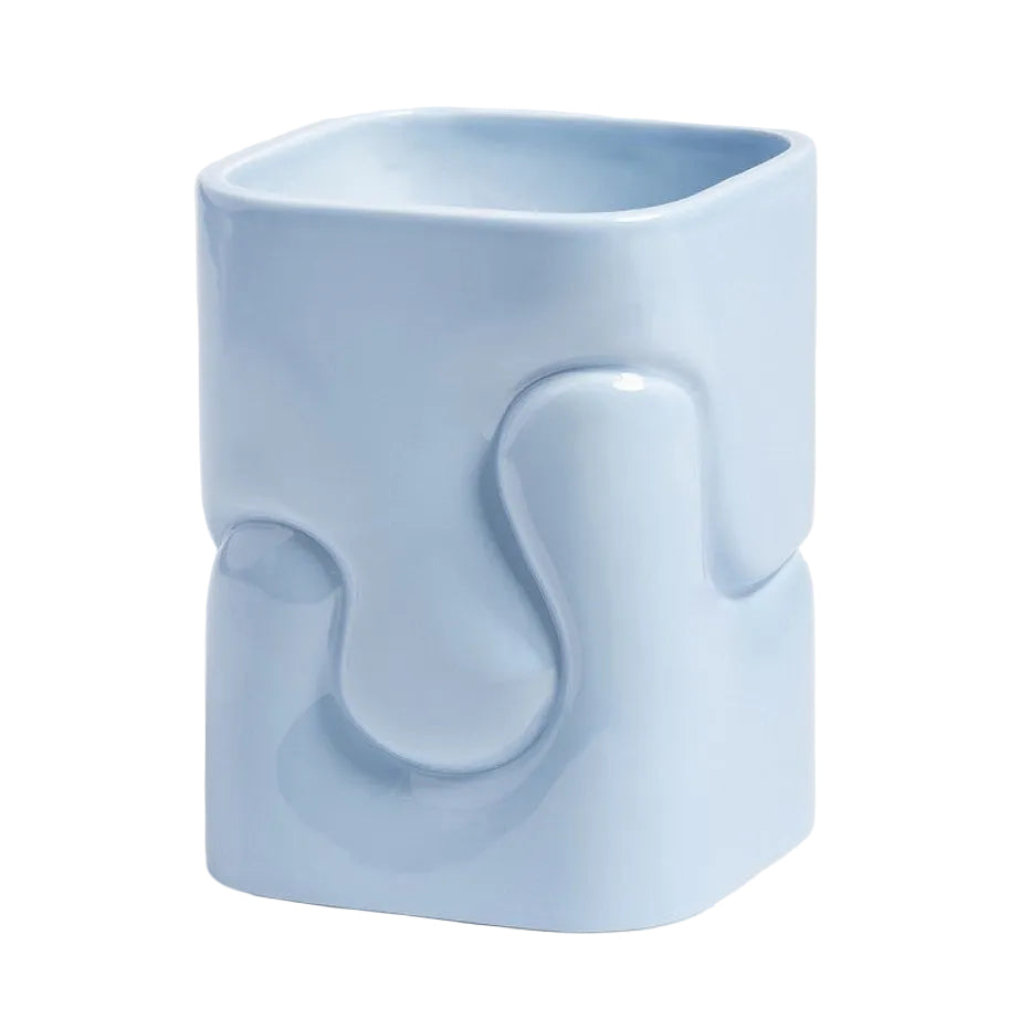 Vase PUFFY blau