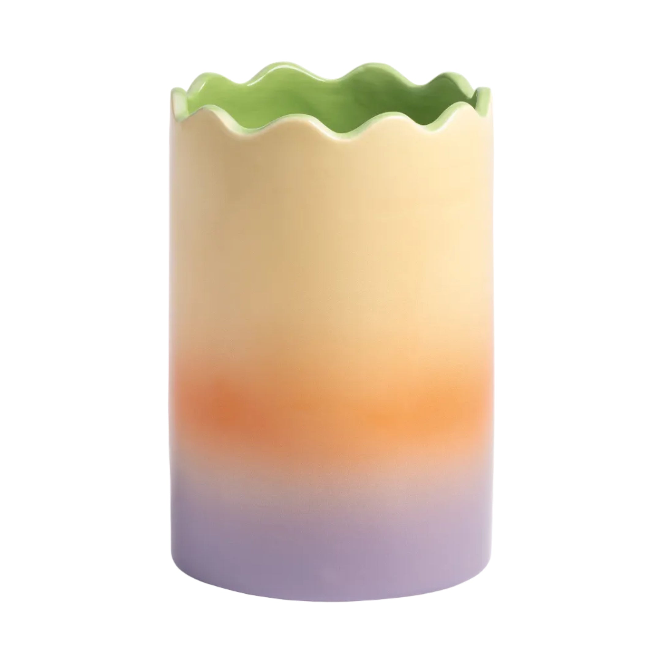 Vaas FADE paars-oranje gradient