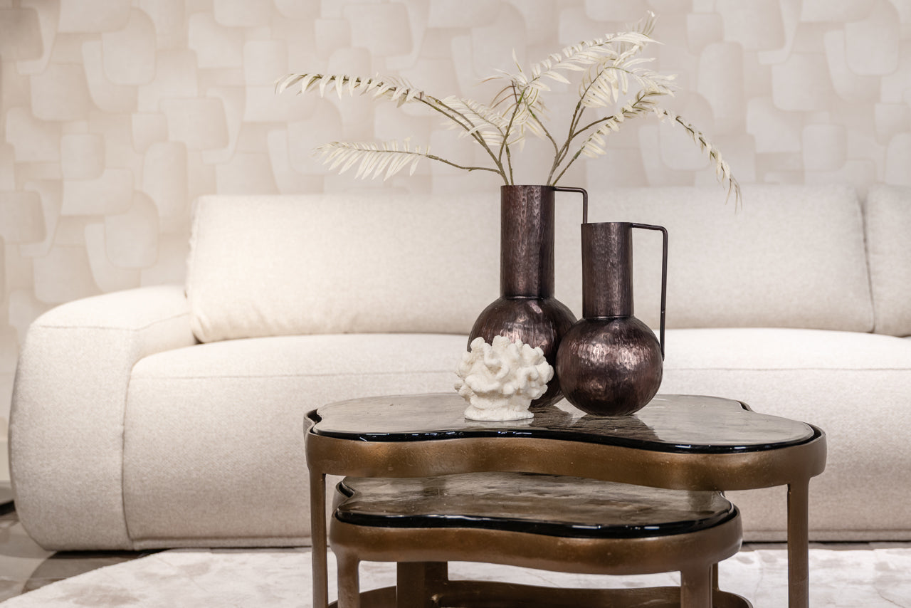 FAIRFIELD set van salontafels antiek goud