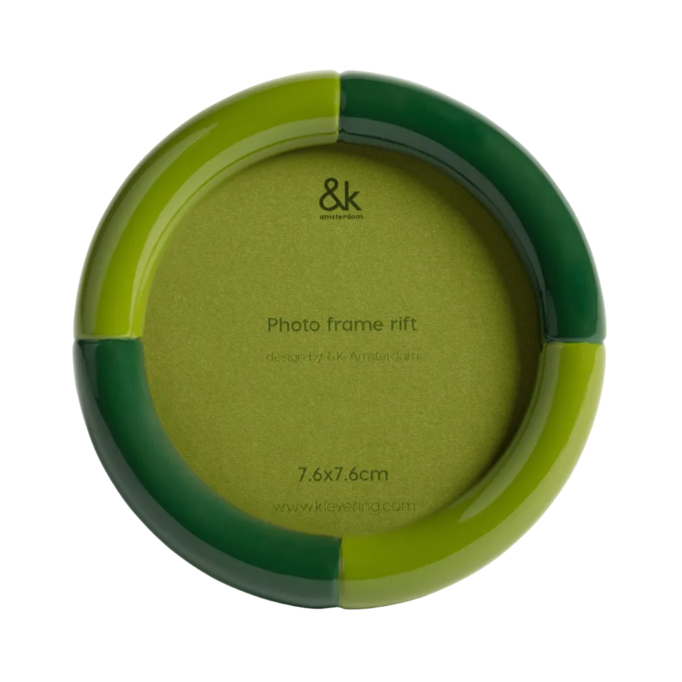 RIFT ROUND green photo frame