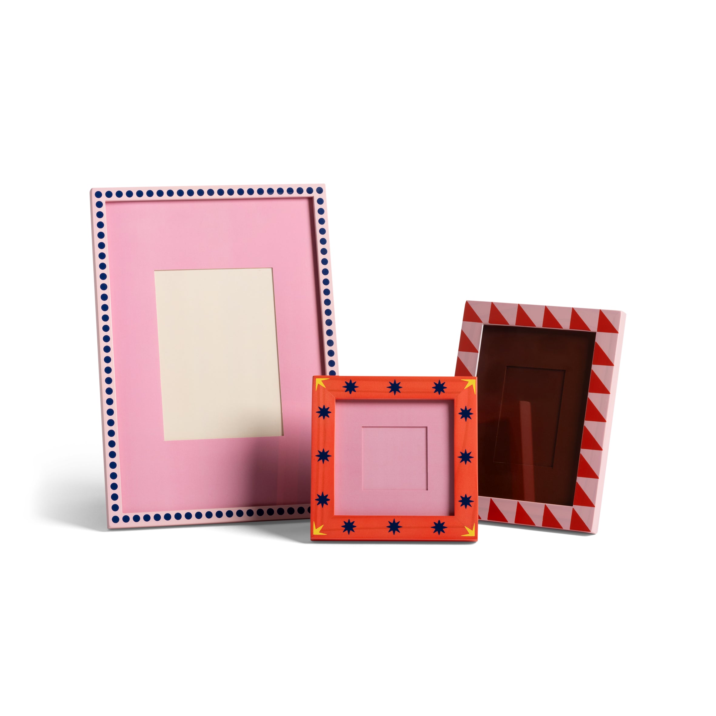 Fotorahmen PATCH orange mit rosa und blau