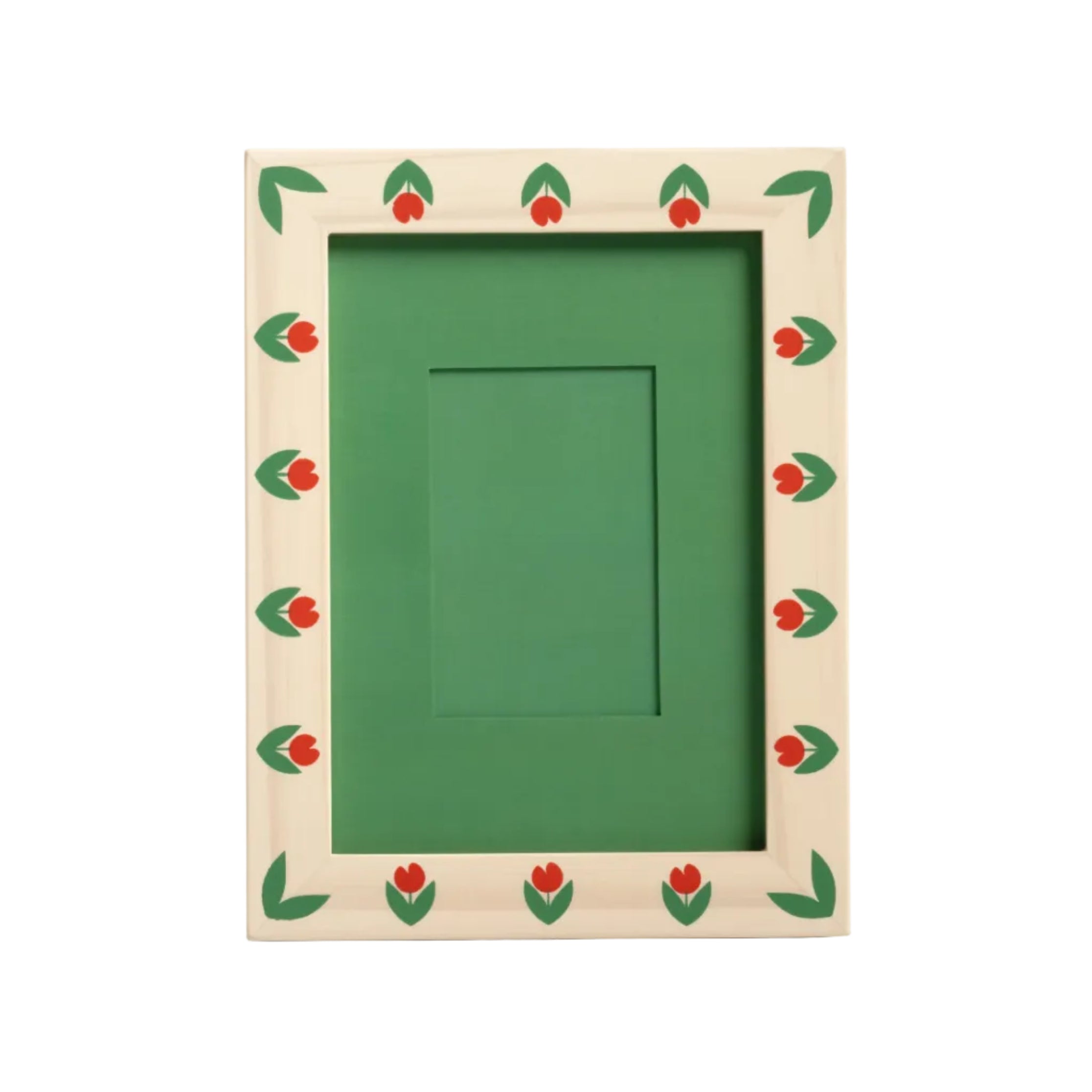 Houten fotolijst PATCH met groen en rood