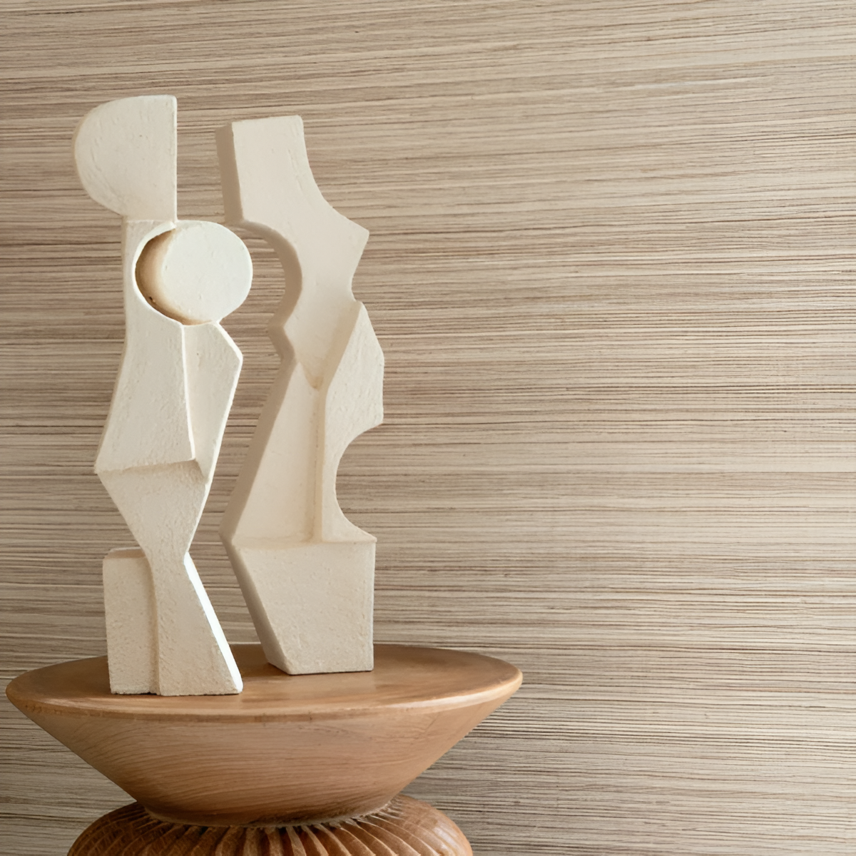 Structural Wallpaper made of Plant Fiber DESERTI - PEARL pearlescent