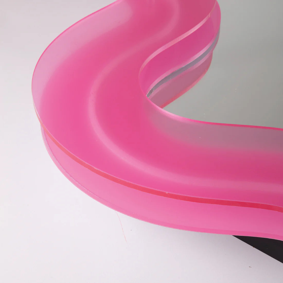 Supercurve mirror - pink flower