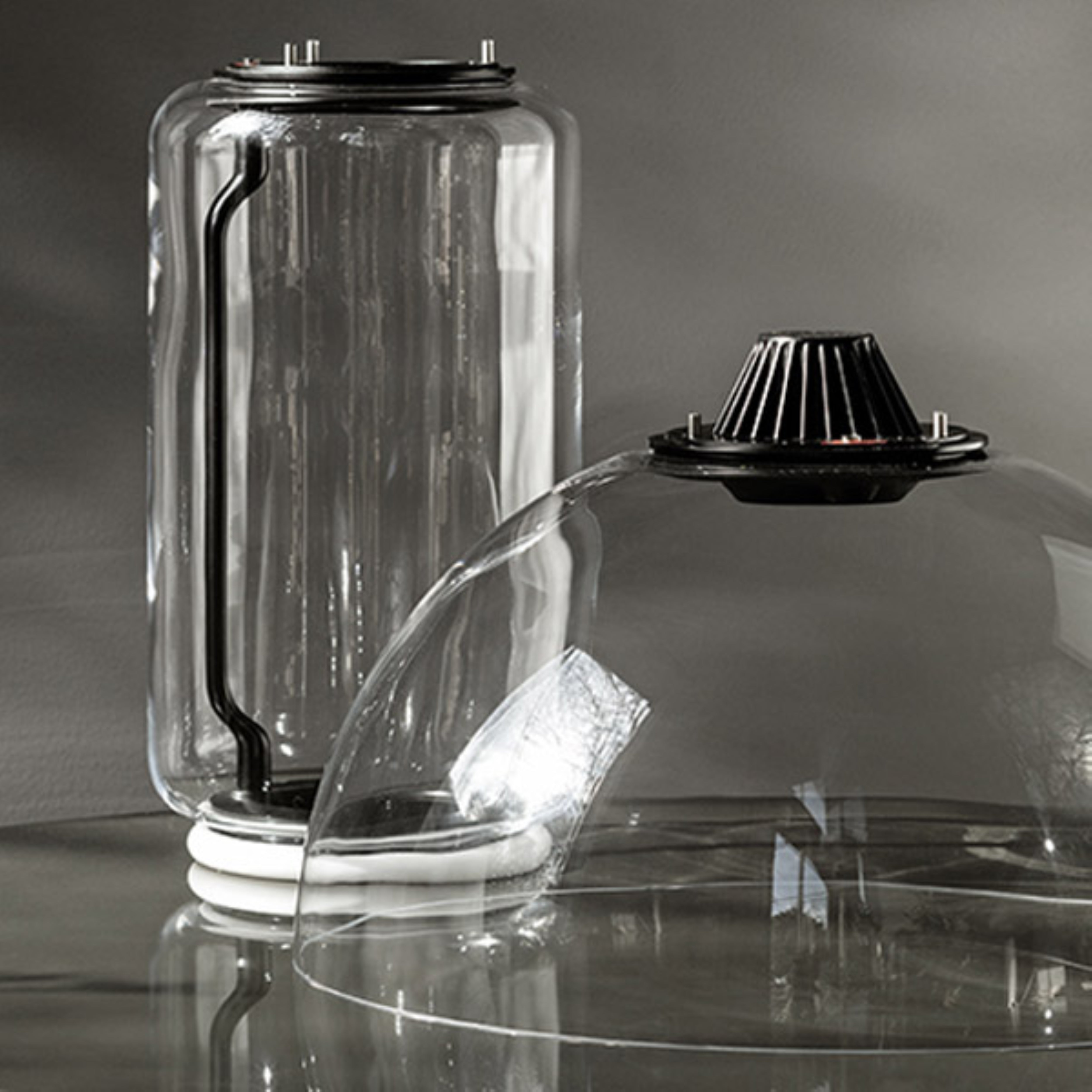 Vloerlamp NOCTAMBULE BOWL glas