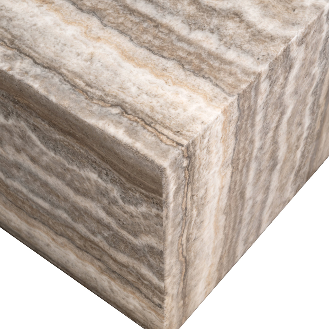 DULCE Coffee Table in Gray-Beige Marble