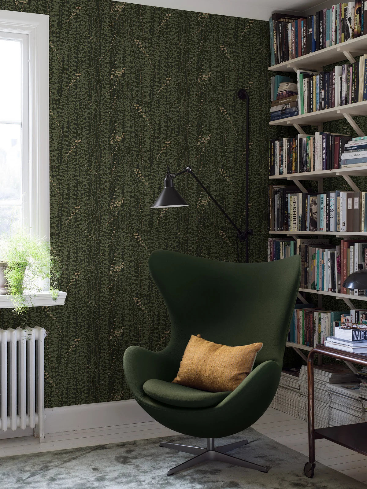Behang met plantmotief RANKE groen