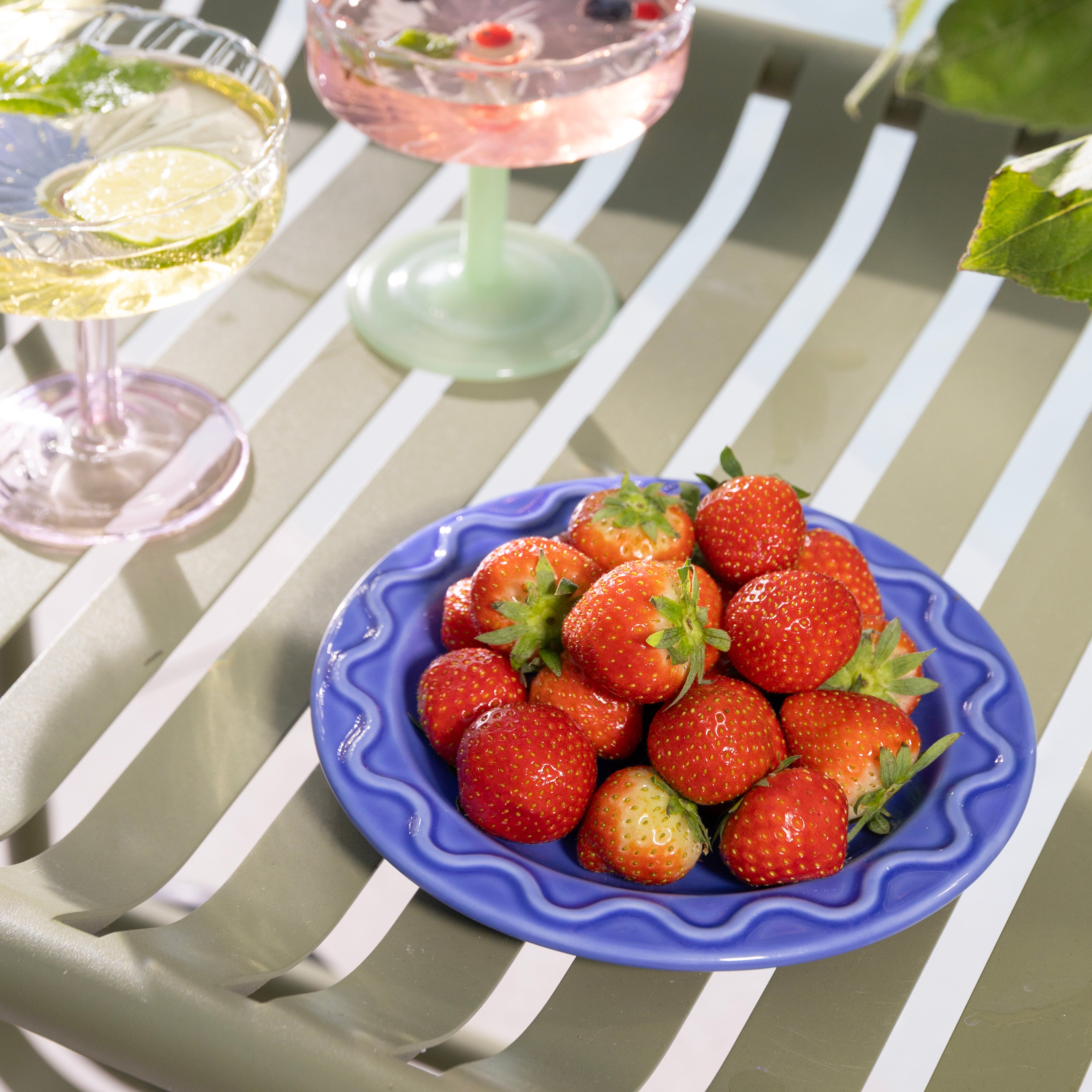 Set van dessertborden MOCHI blauw