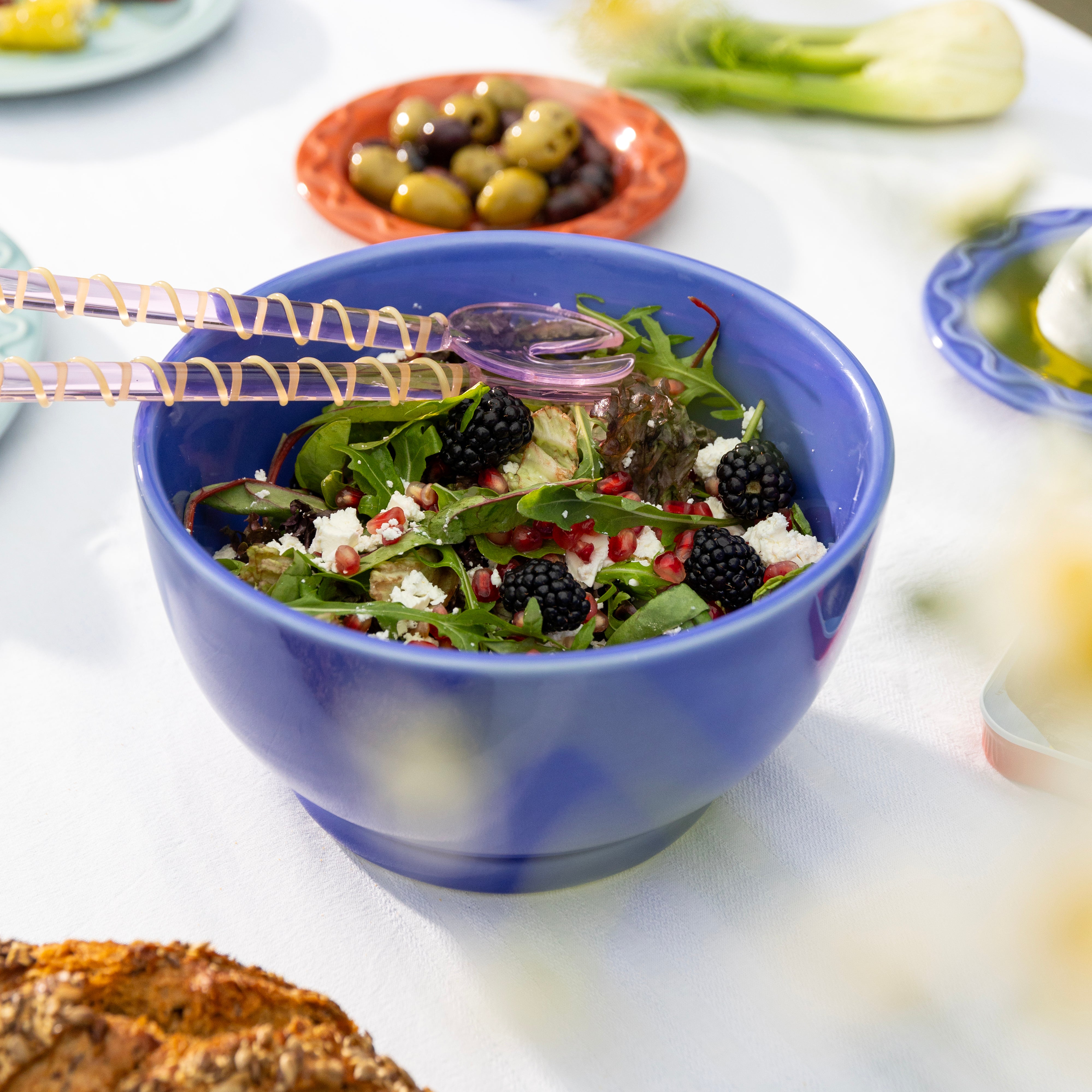 Miska MOCHI blauwe porselein